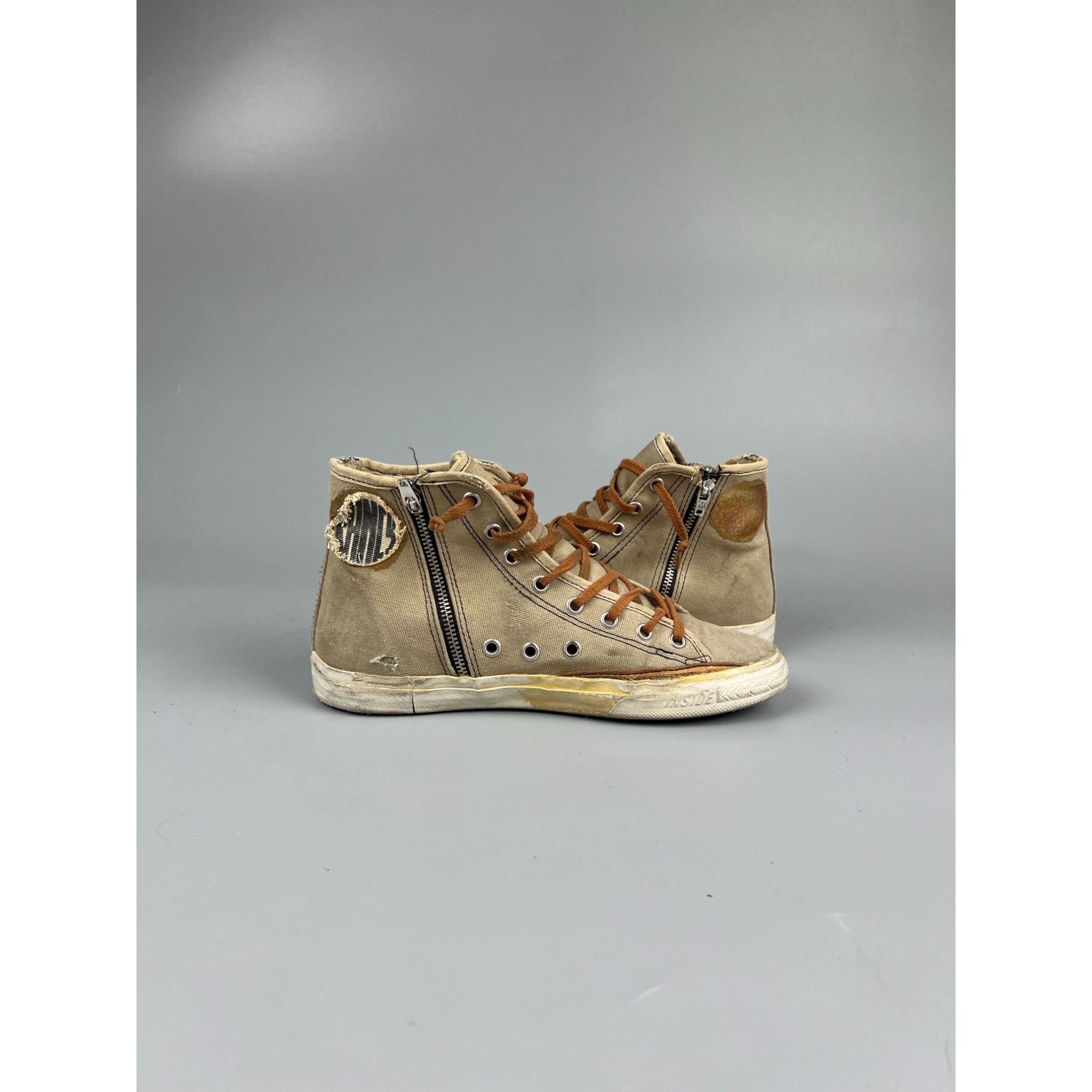Golden Goose Vintage Golden Goose Francy Hi Top Cloth Sneakers (Y0870) Size US 7 / IT 37 - 9 Thumbnail