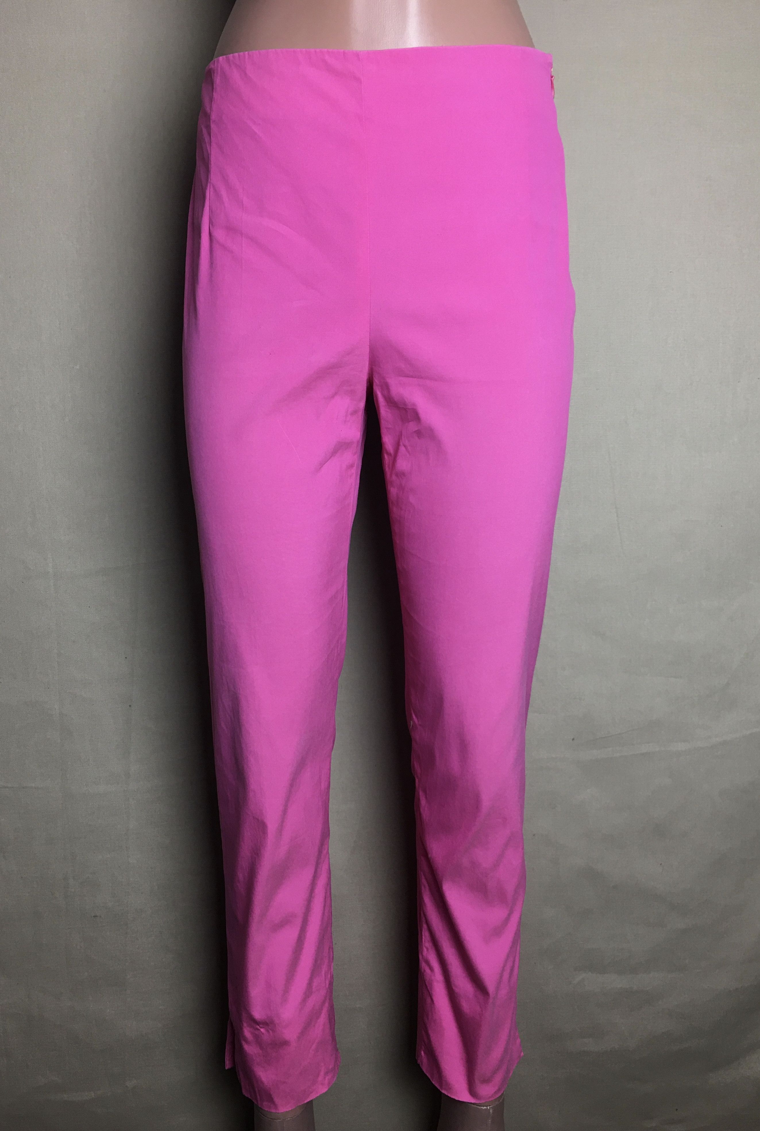 Prada PRADA Pink Cotton Nylon Cropped Pants Size IT38 Size 26" / US 2 / IT 38 - 3 Thumbnail
