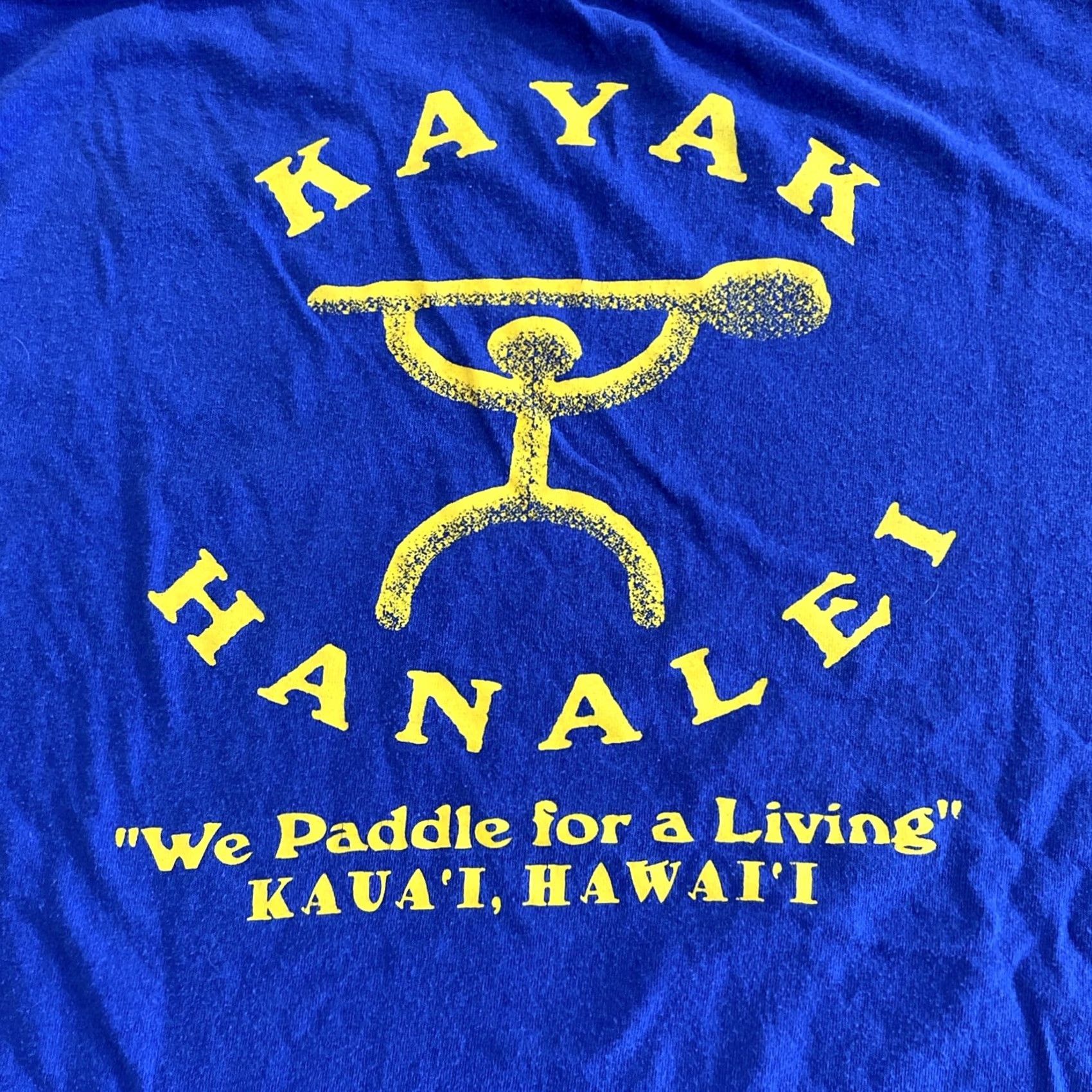 Hanes Hanes Men Long Sleeve T-Shirt Hanalei Canoe Club Hawaii Surf Kayak Blue M Size US M / EU 48-50 / 2 - 7 Thumbnail