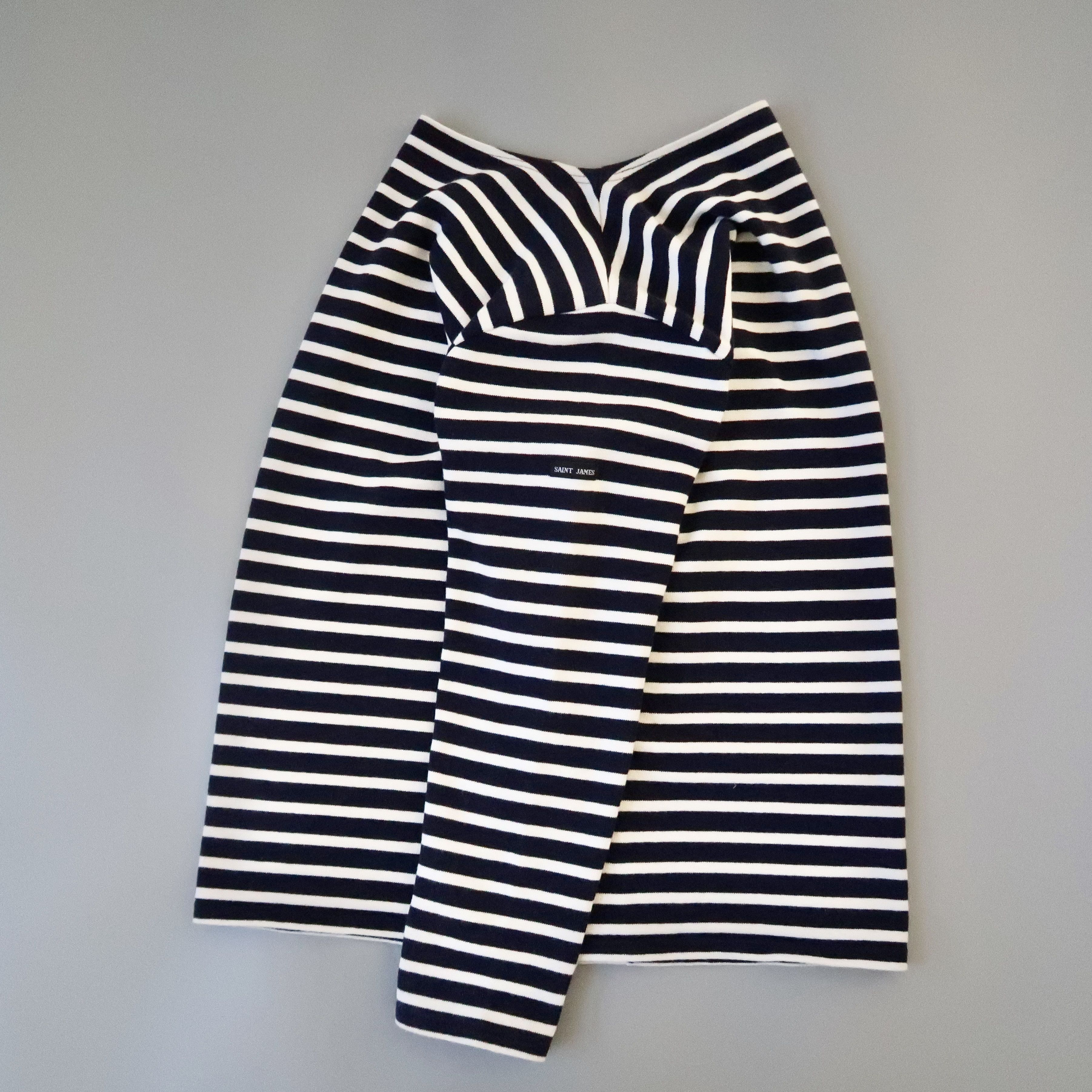Saint James SAINT JAMES heavyweight cotton striped breton shirt, 3.5 Size US S / EU 44-46 / 1 - 1 Thumbnail
