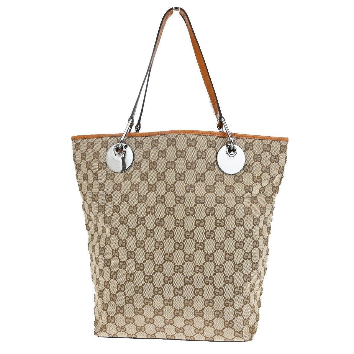 Gucci Eclipse Brown Canvas Shoulder Bag (Pre-Owned) Size ONE SIZE - 1 Thumbnail