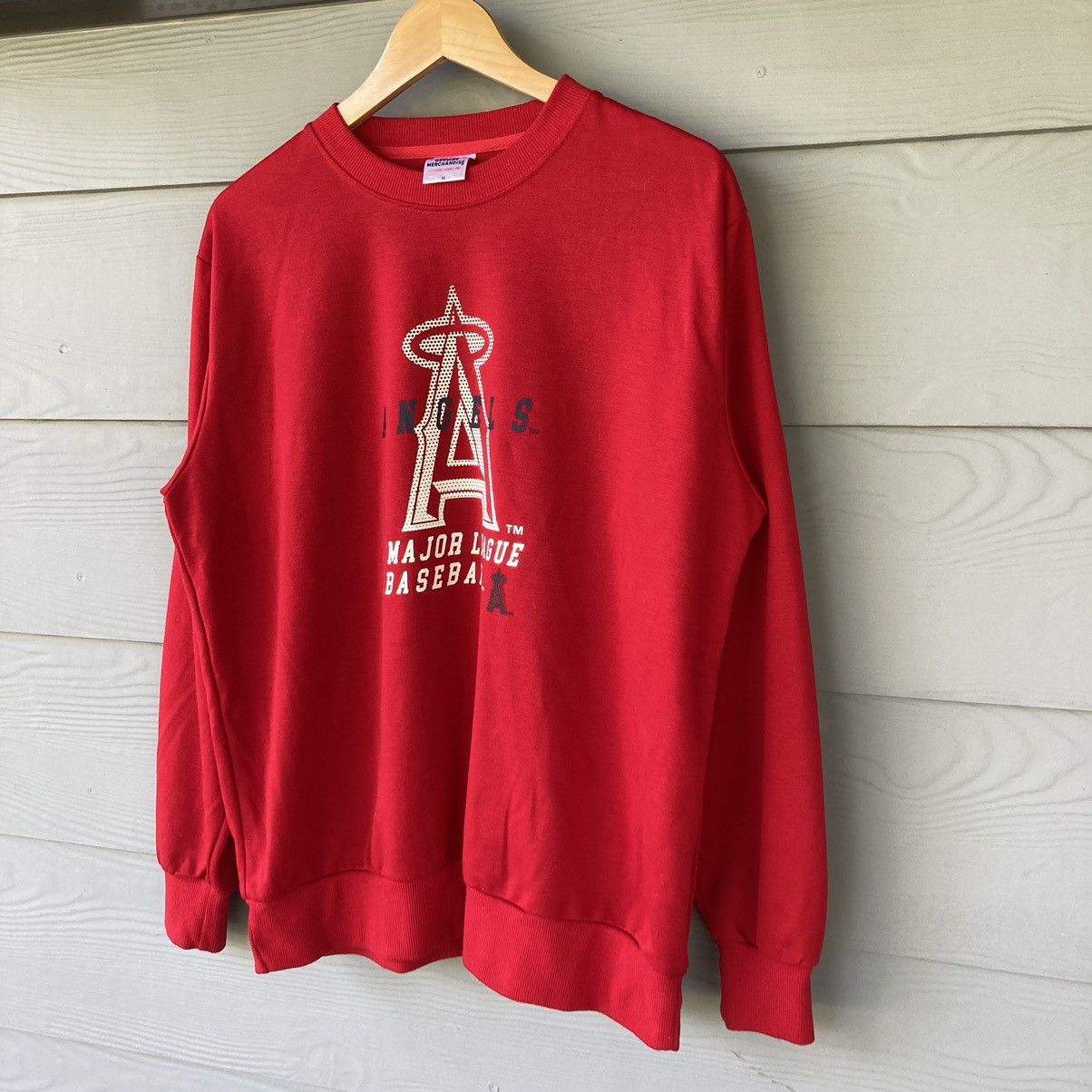 Vintage Vintage Angels Red sweatshirt Size Extra Large Size US L / EU 52-54 / 3 - 3 Thumbnail