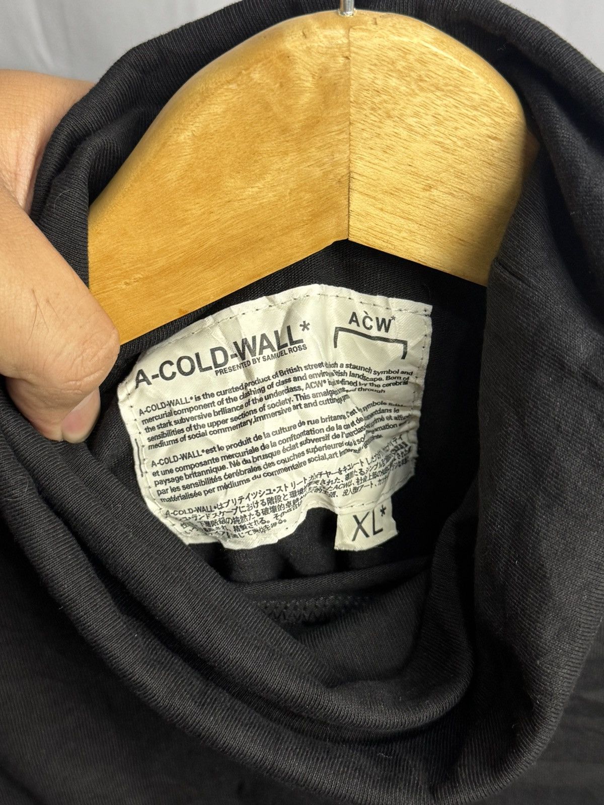 A-COLD-WALL* ACW Long Sleeve Back Zipper Archive Styled Turtleneck Size US XL / EU 56 / 4 - 7 Thumbnail