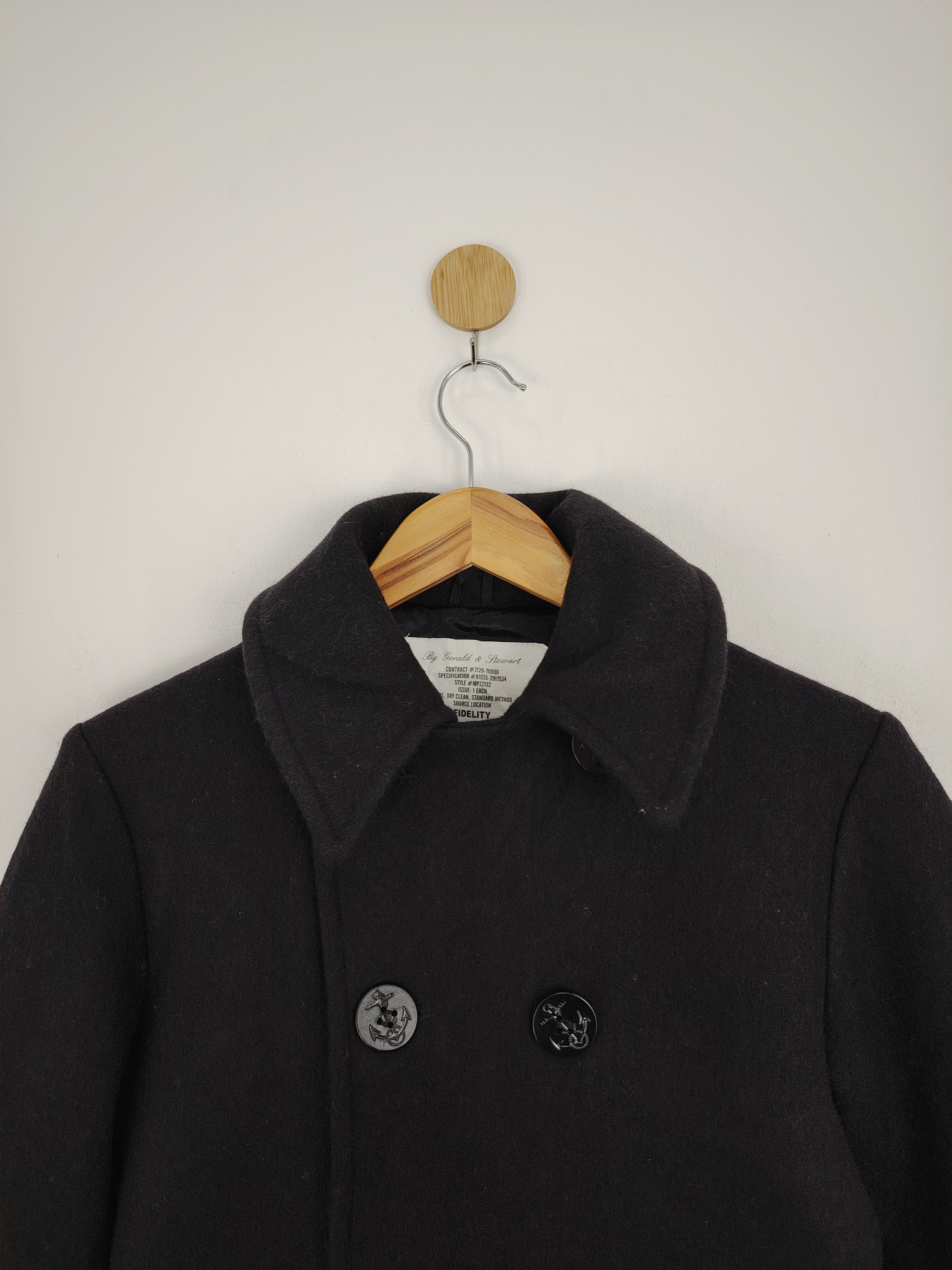 Fidelity × Vintage Vintage Fidelity Peacoat Double Breasted Wool Jacket Size US S / EU 44-46 / 1 - 3 Thumbnail