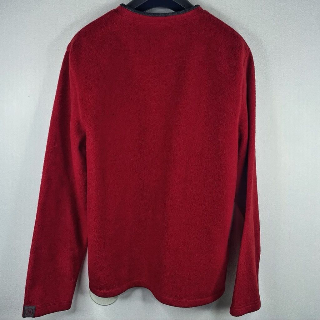 Nautica NAUTICA JEANS Men’s Red Fleece Crew Neck Sweatshirt Size S Size US S / EU 44-46 / 1 - 3 Thumbnail