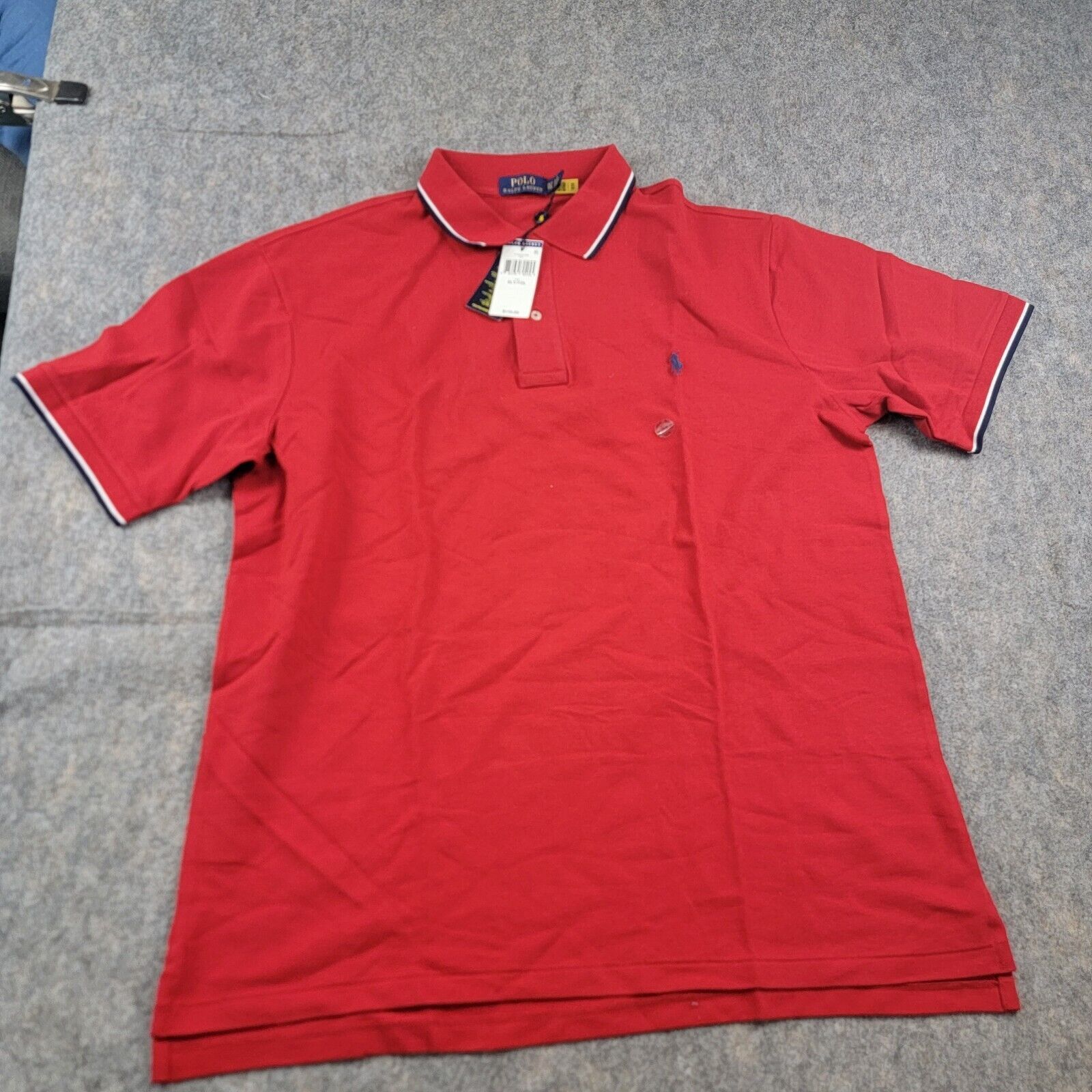 Polo Ralph Lauren Polo Ralph Lauren Tipped Collar Polo Shirt Custom Slim Fit Size US XL / EU 56 / 4 - 2 Thumbnail