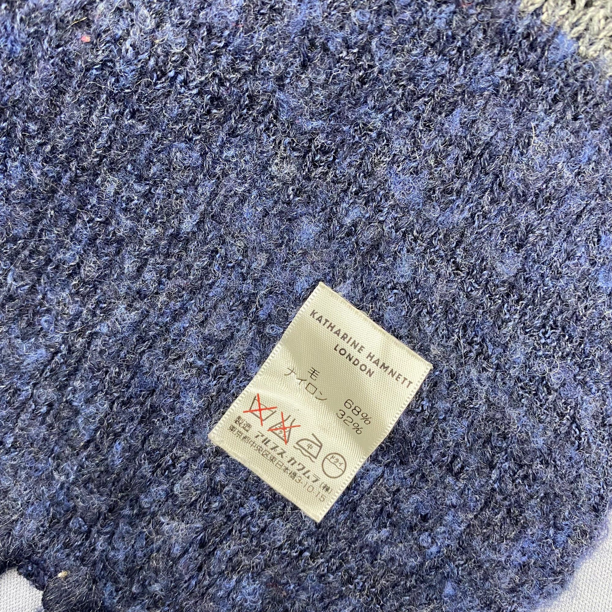 Katharine Hamnett London Vintage Katharine Hamnett Scarf Muffler Wool Knit Scarves Size ONE SIZE - 5 Thumbnail