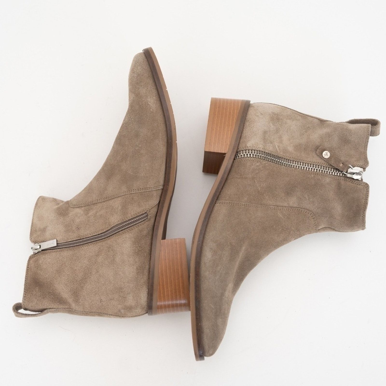 Aquatalia Aquatalia. New! Fuoco Suede Ankle Boots. Size US 12 / IT 42 - 4 Thumbnail