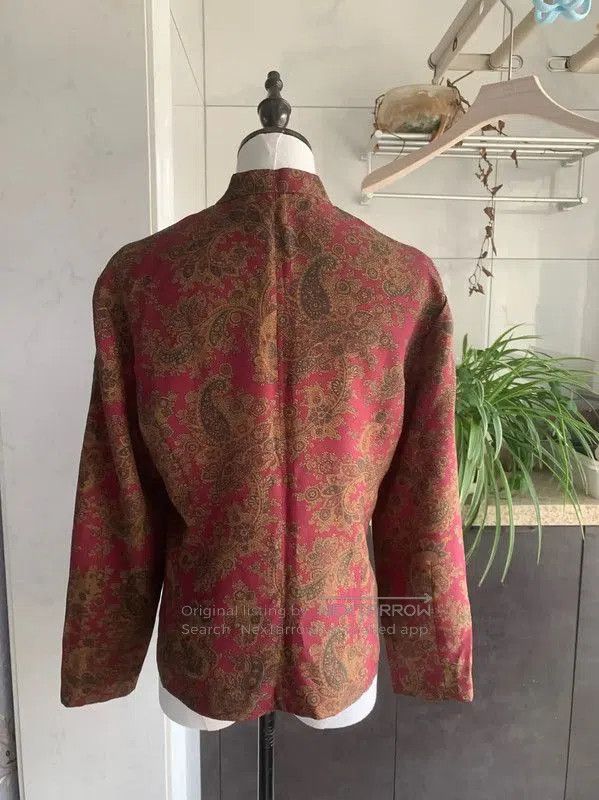 Burberry Burberry Red Long Sleeve Polyester Shirt. Size M / US 6-8 / IT 42-44 - 5 Thumbnail