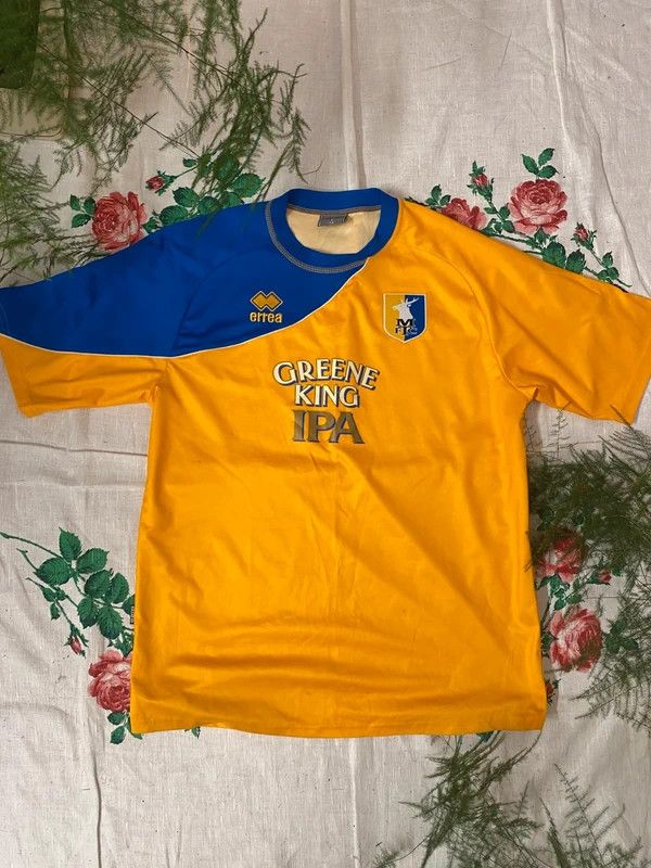 Errea Mansfield Town 2011/12 Erreà Home Shirt Vintage Jersey XL Size US XL / EU 56 / 4 - 1 Thumbnail