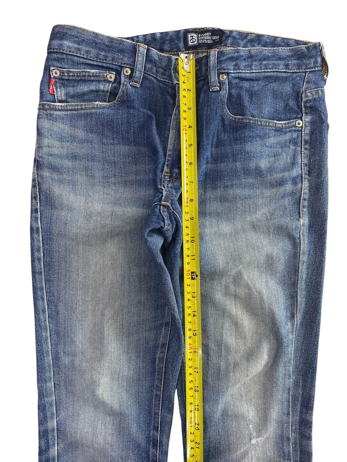 Stussy Stussy Brand Faded Blue Wash Style Fitted Jeans Size US 32 / EU 48 - 6 Thumbnail