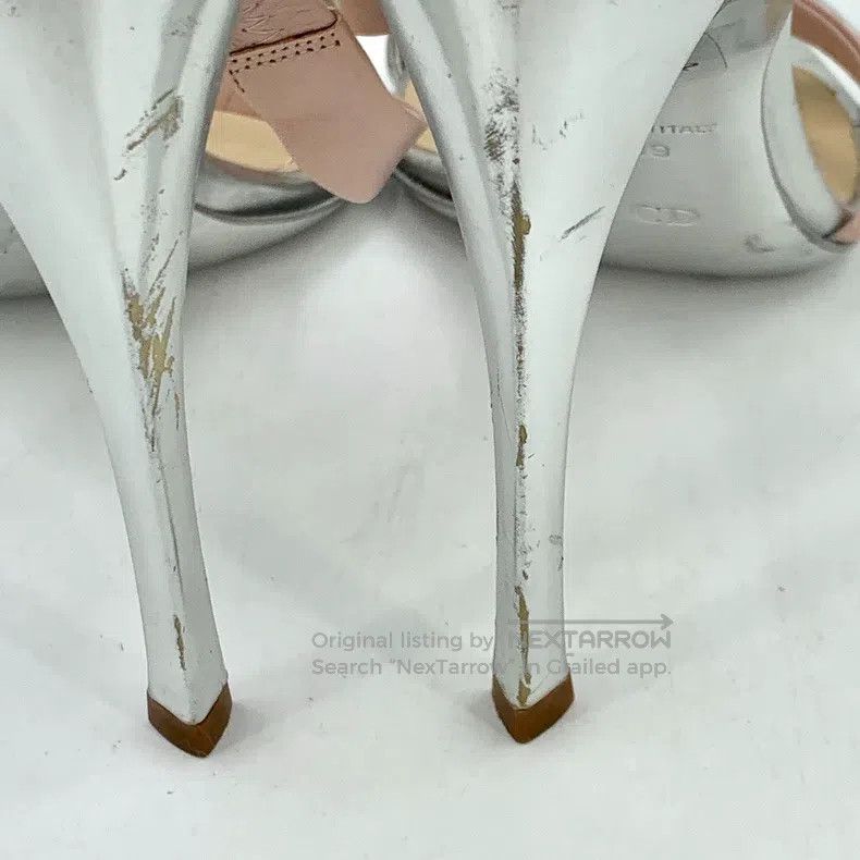 Dior Dior Silver buckled high-heeled sandals Size US 8.5 / IT 38.5 - 8 Thumbnail