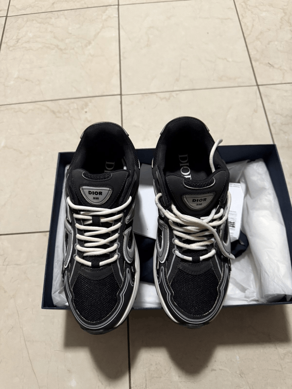 Dior Dior B30 Sneaker Black Mesh Size US 9 / EU 42 - 3 Thumbnail