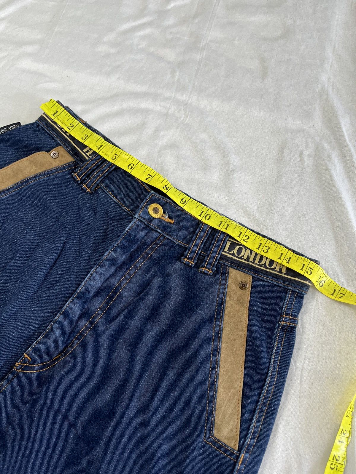 Hardy Amies HARDY AMIES JEANS PANT EMBROIDERY POCKET Size US 30 / EU 46 - 13 Thumbnail