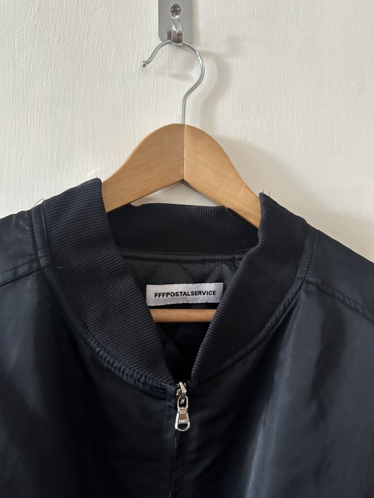 FFFPOSTALSERVICE FFFPostal Service FW22 black zip MA-1 bomber jacket Size US L / EU 52-54 / 3 - 2 Thumbnail