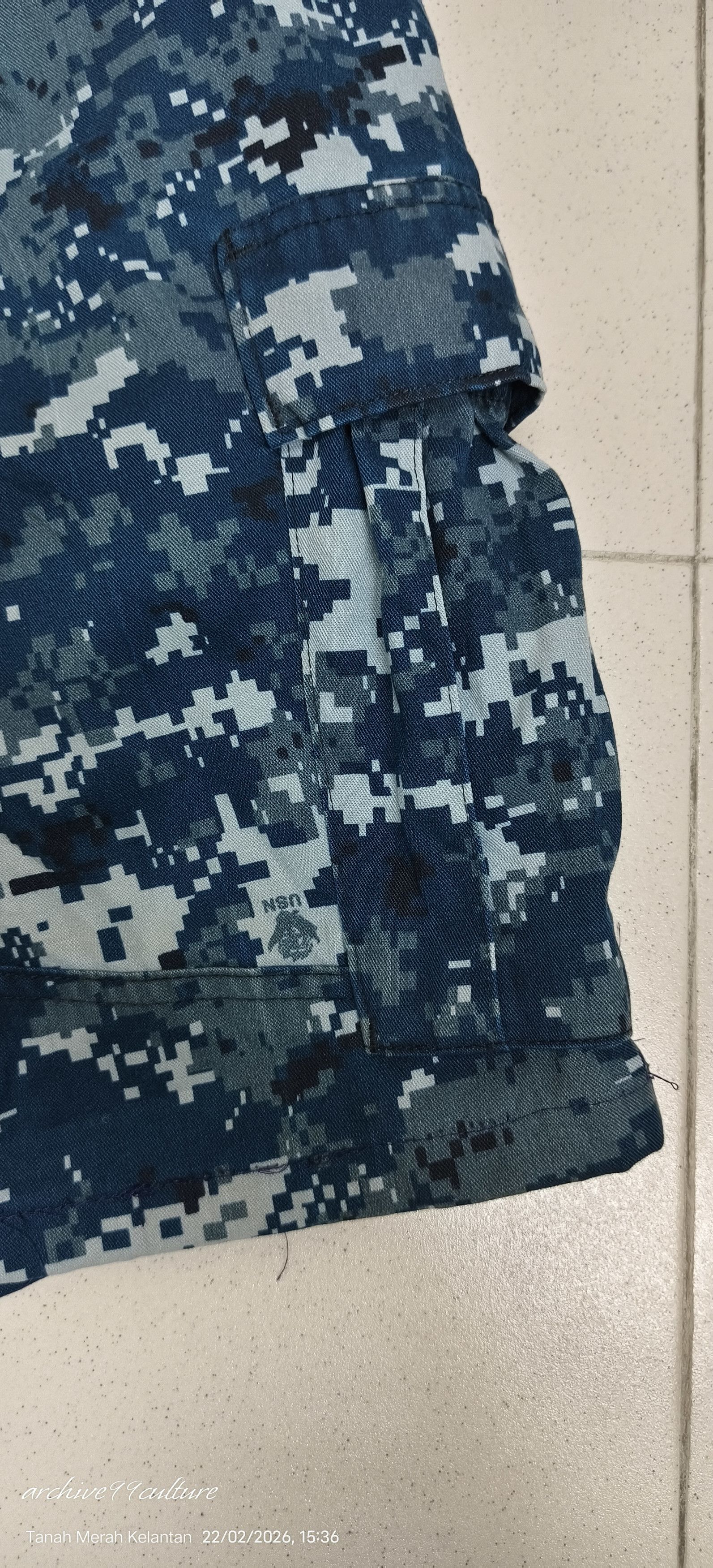 Other US Navy NWU Type I "Blueberries" Digital Camo Custom Shorts Size US 28 / EU 44 - 12 Thumbnail