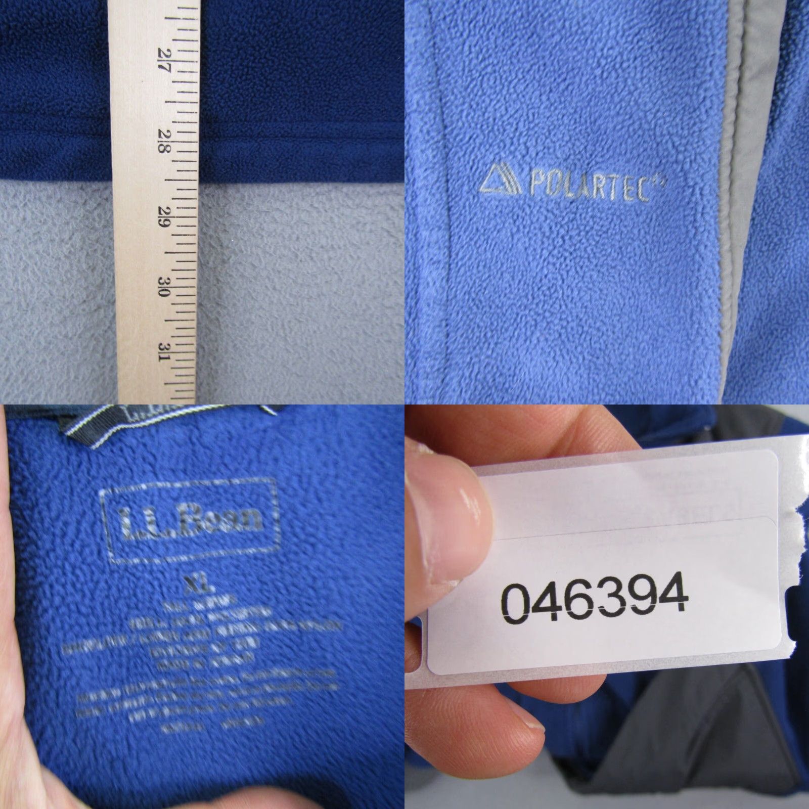 Vintage VINTAGE LL Bean Jacket Mens XL Blue Wind Pro Fleece Coat Zip Up Stand-Up Collar Logo Pockets Full Zip Hiking Size US L / EU 52-54 / 3 - 8 Thumbnail