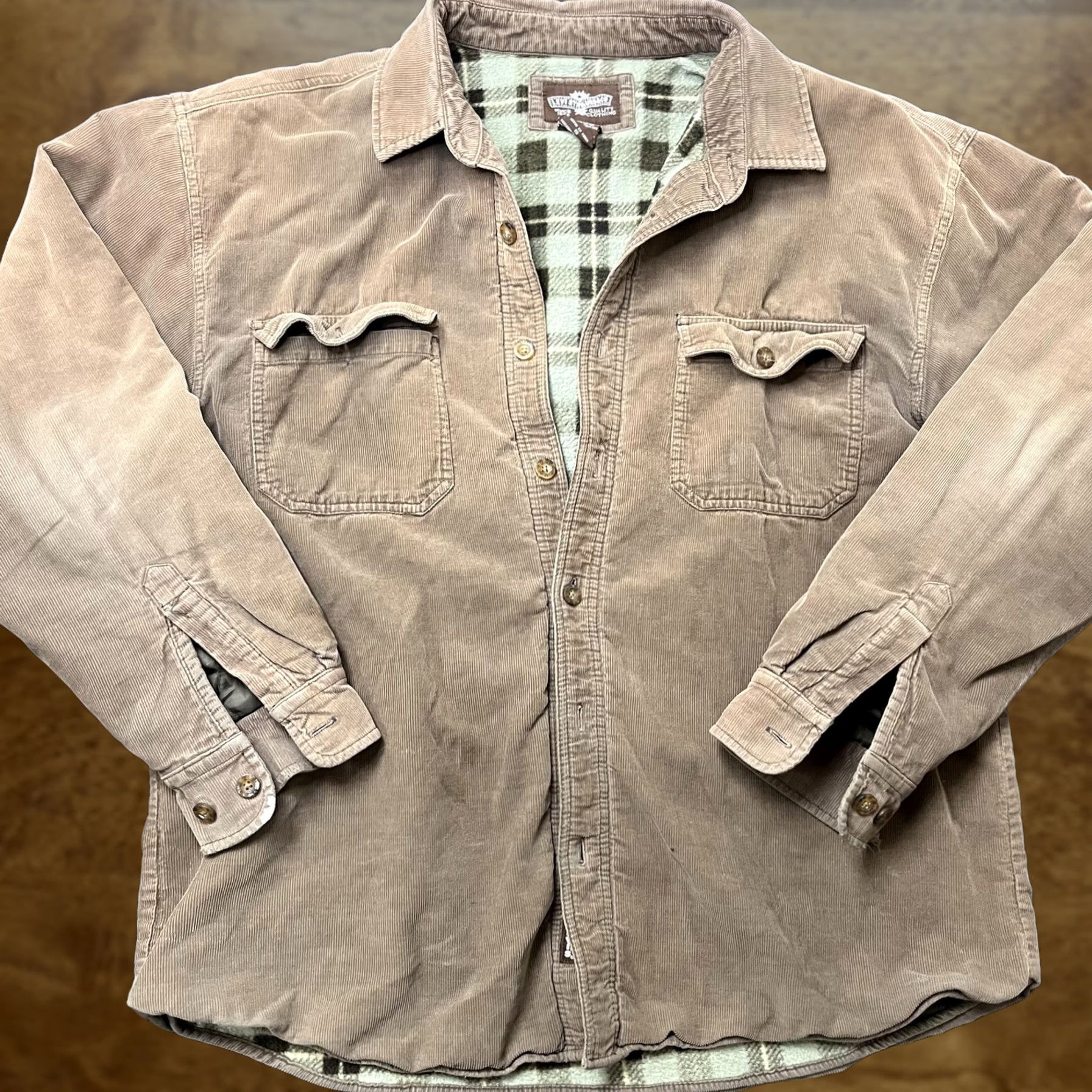Levi's VINTAGE Levi's Shirt Jacket Men XL Brown Corduroy Fleece Lined Workwear Size US XL / EU 56 / 4 - 1 Thumbnail