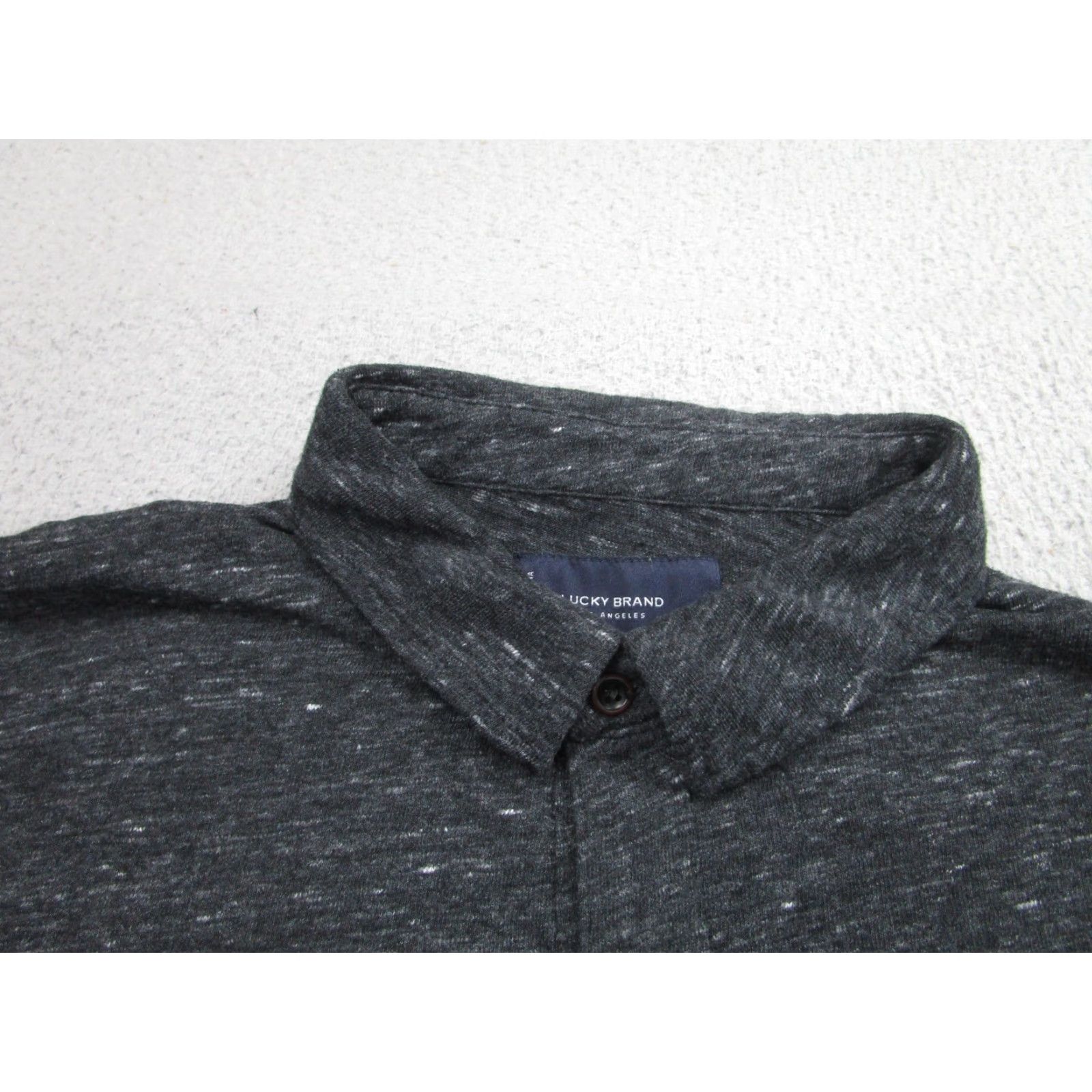 Lucky Brand Lucky Brand Shirt Mens Large Gray Short Sleeve Button Up Linen Blend Knit Casual Size US L / EU 52-54 / 3 - 3 Thumbnail
