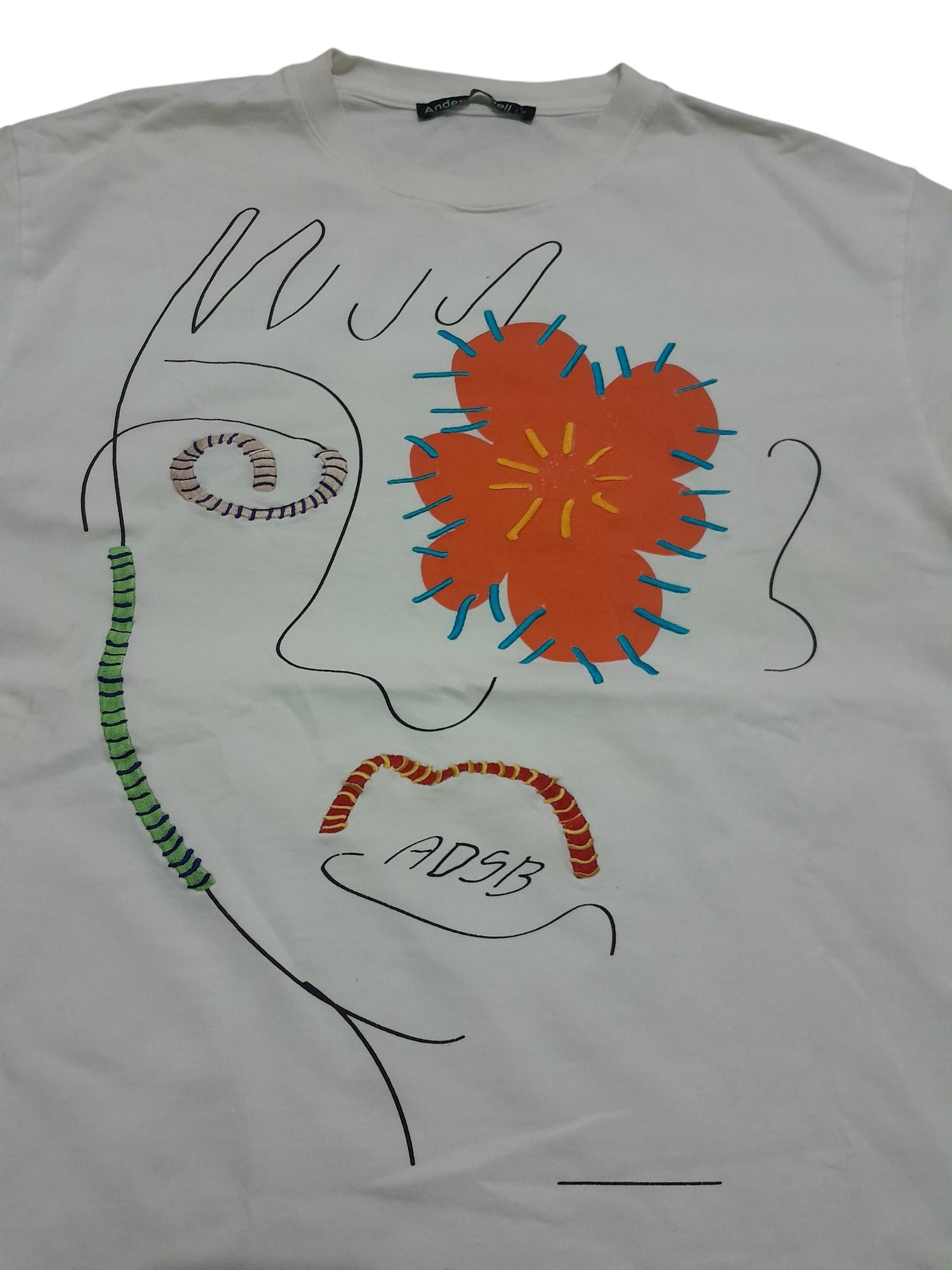 Andersson Bell ADSB Flower man white tee Size US M / EU 48-50 / 2 - 5 Thumbnail