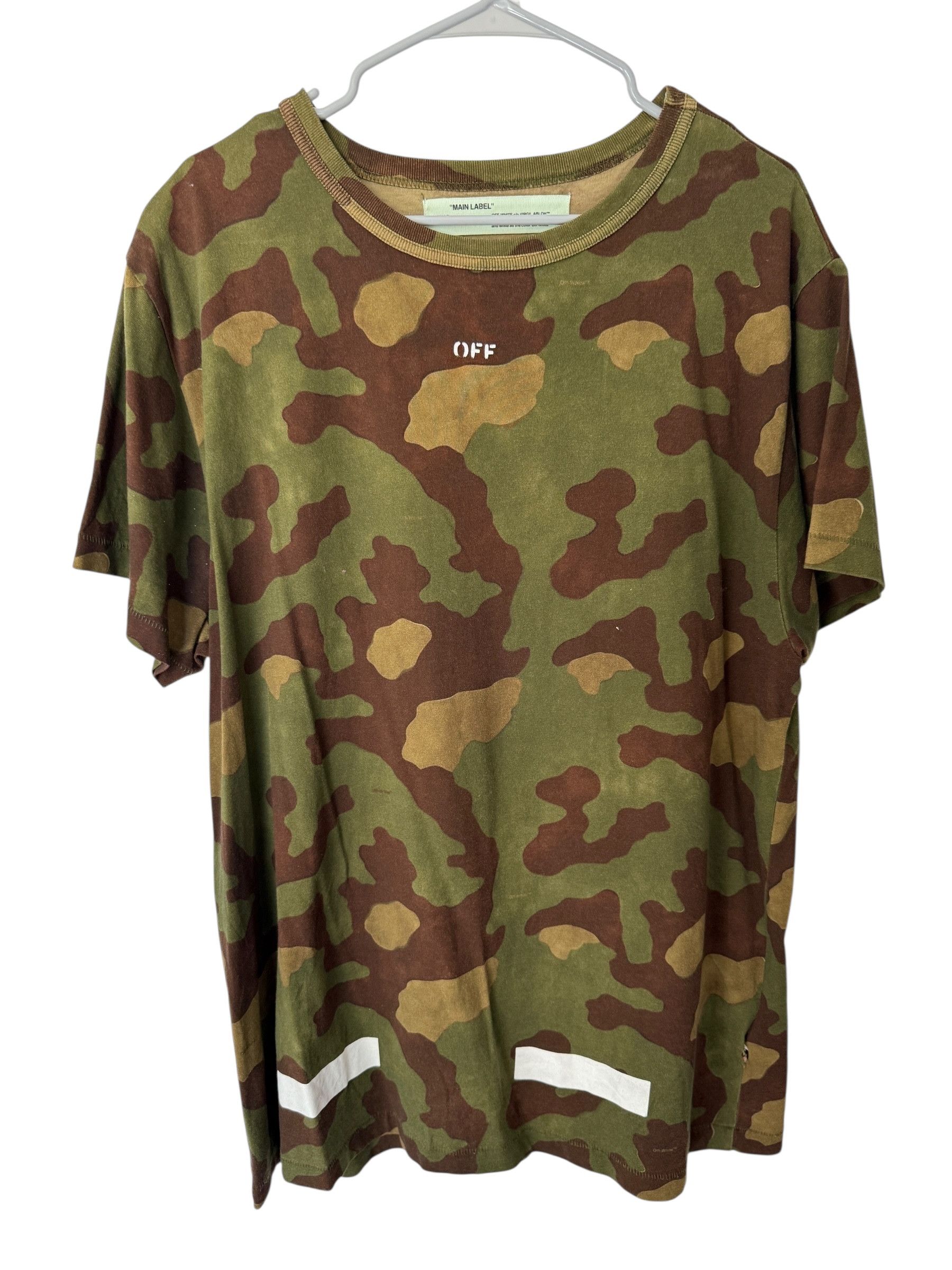Off-White Off-White Camo Arrows “Seeing Things” Tee (Size L) Size US L / EU 52-54 / 3 - 1 Thumbnail
