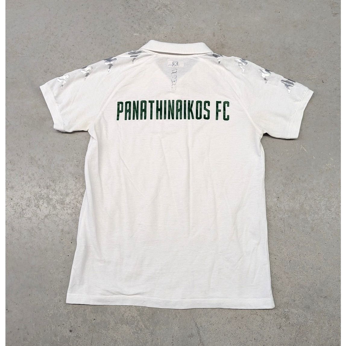 Kappa Kappa Panathinaikos FC polo white and silver shirt Size US L / EU 52-54 / 3 - 1 Thumbnail