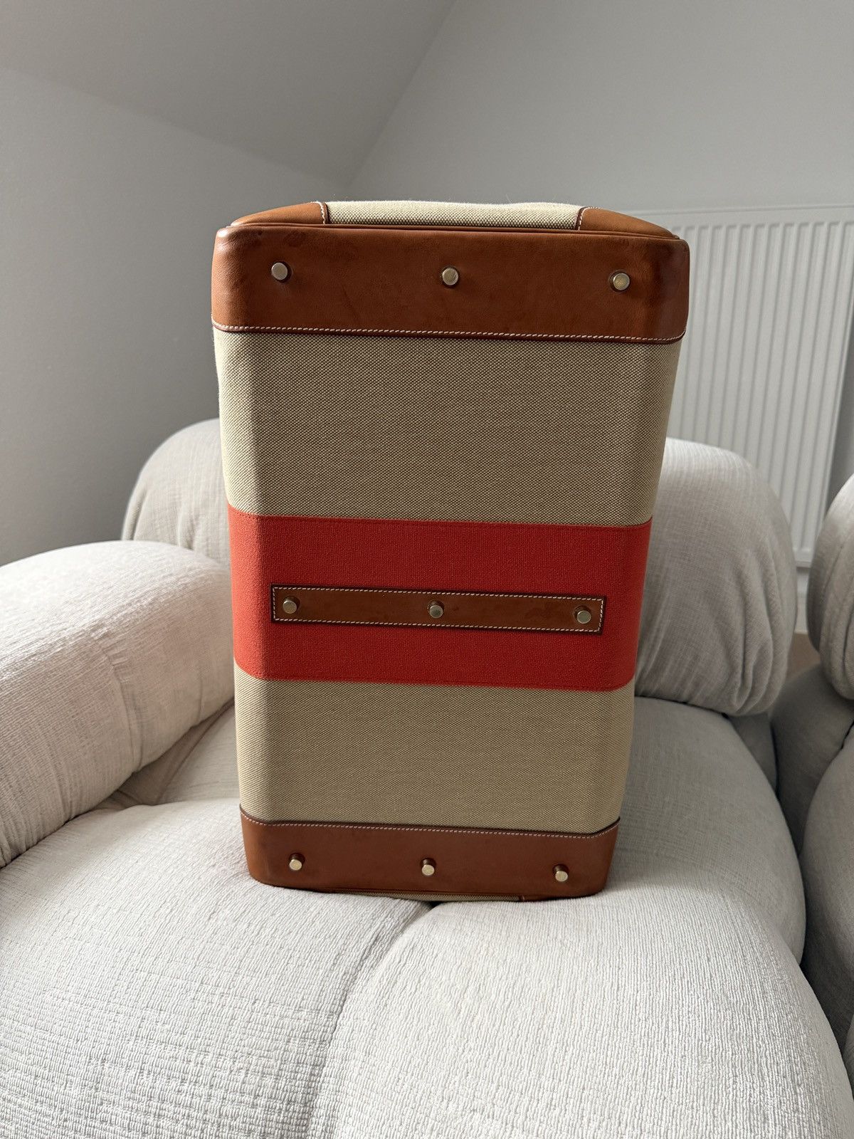 Hermes Birkin HAC 50 Naturel Barenia and Canvas Flag 2014 Size ONE SIZE - 11 Thumbnail