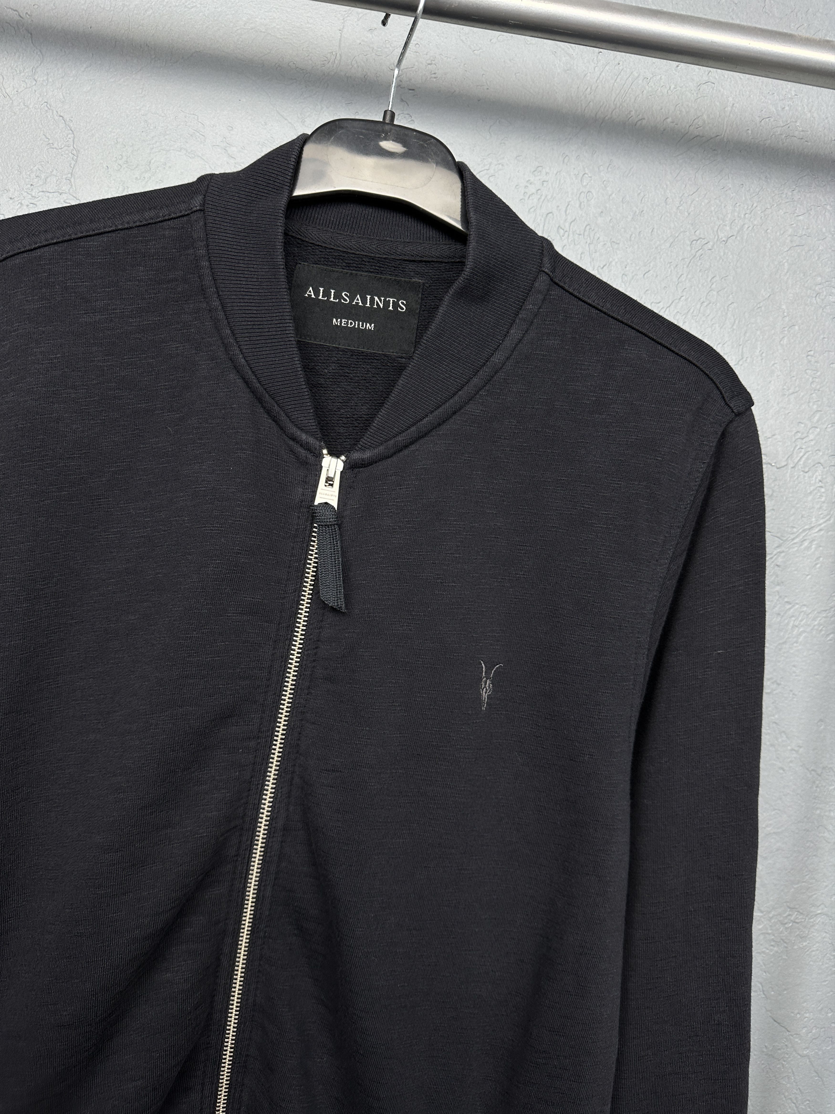 Allsaints Allsaints Vintage Mens Oldsen Bomber Jacket Zip Hoodie Size US M / EU 48-50 / 2 - 2 Thumbnail