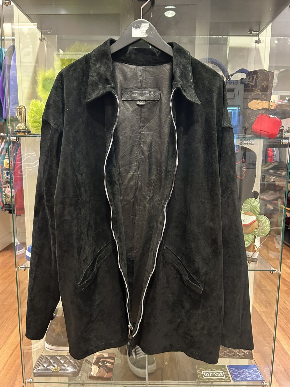 Chrome Hearts Chrome Hearts Western FleurKnee Suede Cowhide Overcoat Size US XXL / EU 58 / 5 - 3 Thumbnail