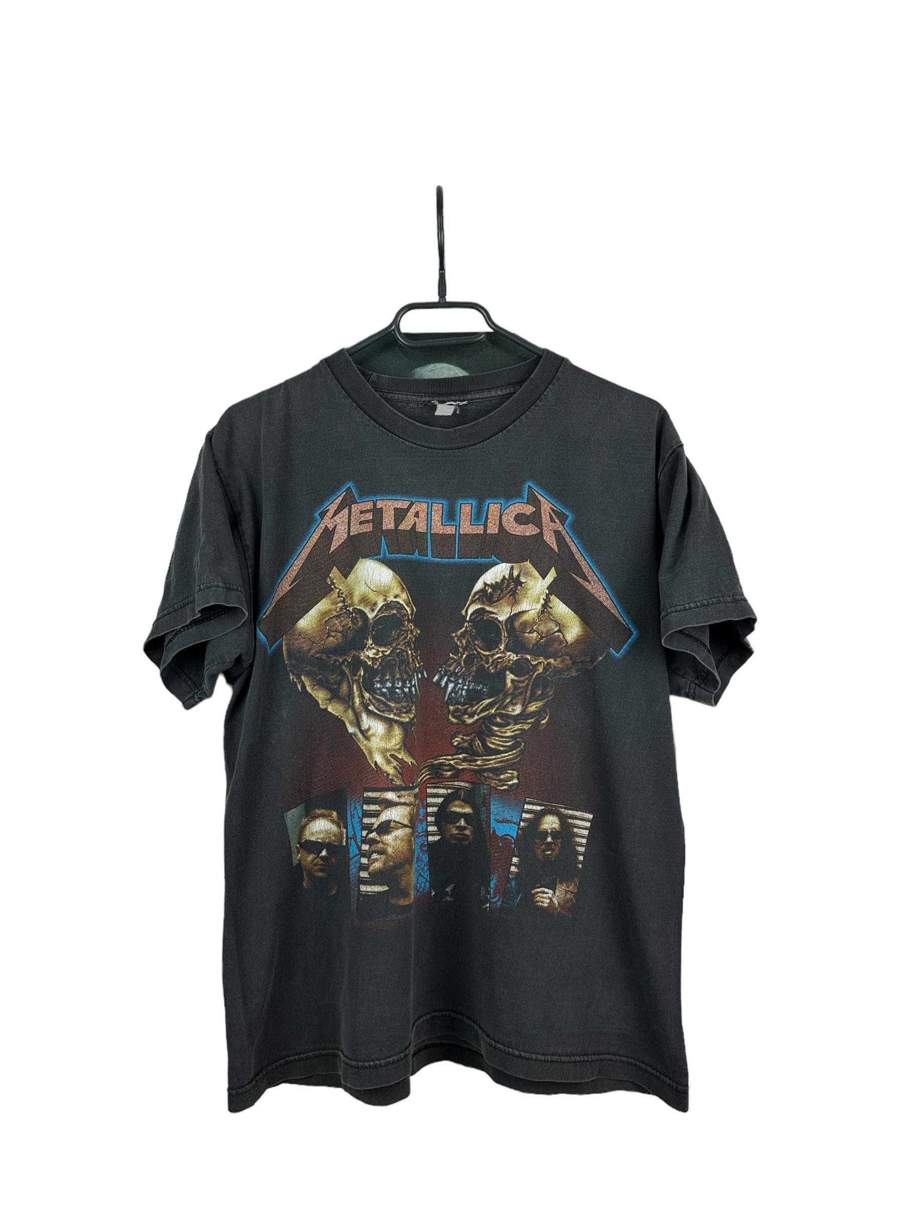 2000'S Hanes METALLICA Band T-Shirt, Men's Size L cotton black type Vintage Second Hand
