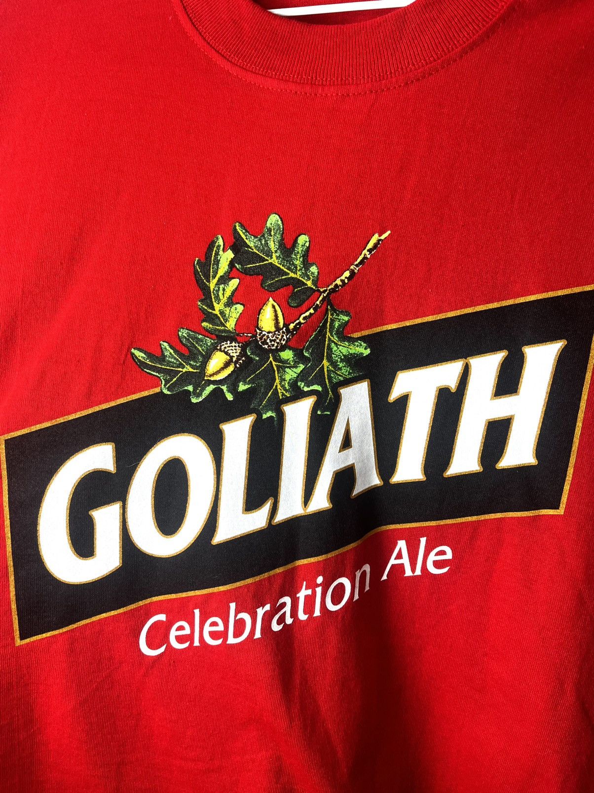 Vintage Vintage Goliath Wychwood Alcohol Beer T Shirt Lager Size US XL / EU 56 / 4 - 2 Thumbnail