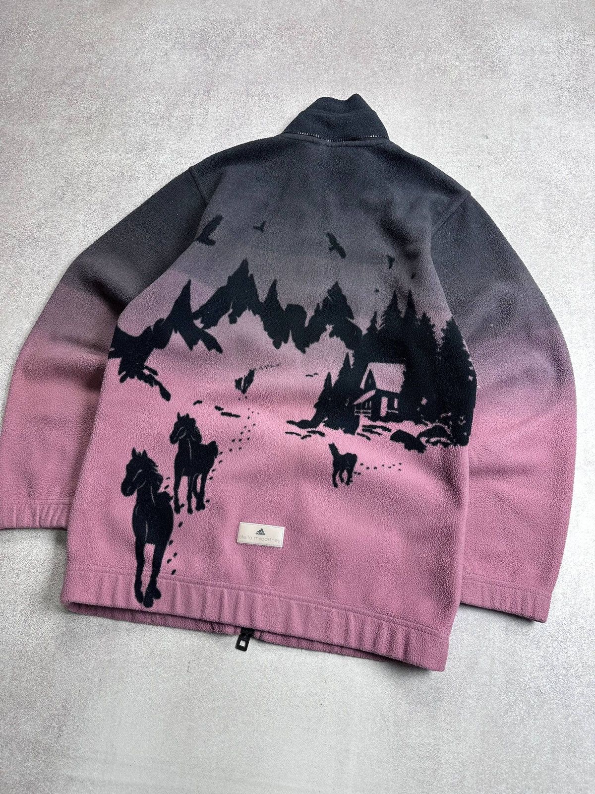 Stella McCartney Vintage Stella McCartney Horses Pink Shepa Fleece M Size US M / EU 48-50 / 2 - 3 Thumbnail