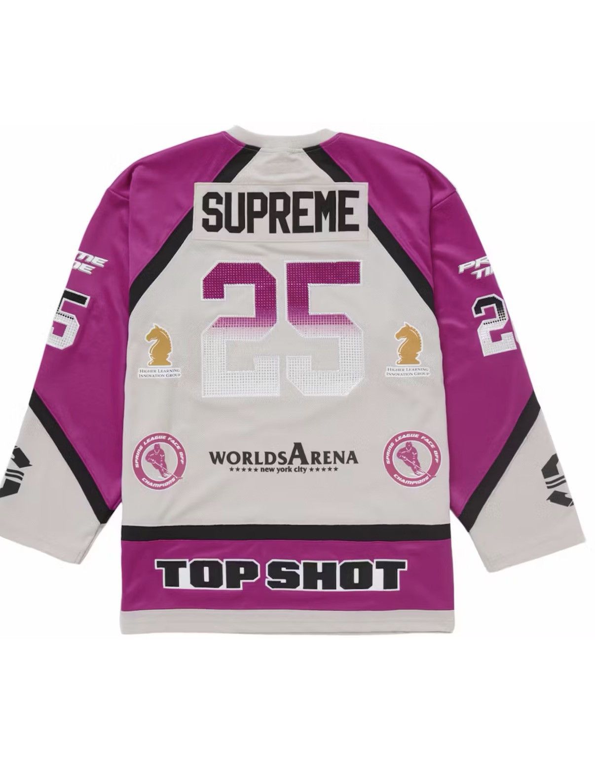 Supreme SS25 Supreme Rhinestone Hockey jersey (Pink) (L) Size US L / EU 52-54 / 3 - 2 Thumbnail