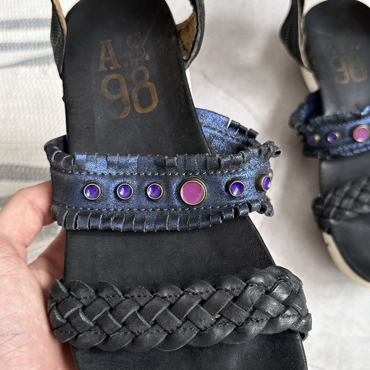 A.S.98 RARE As 98 Airstep Vintage Studded Sandals Sneakers Size US 9 / IT 39 - 5 Thumbnail