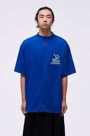 image of Namesake O1Mle0424 Oversized Sava Vacay T-Shirt In Blue, Men's (Size XS)