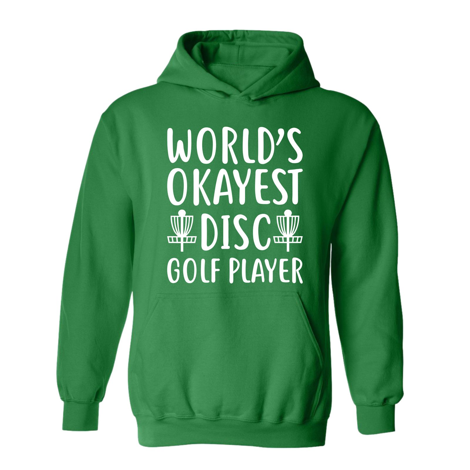 Gildan Disc Golf Hoodie Worlds Okayest Discgolfer Sweatshirt Size US XL / EU 56 / 4 - 1 Thumbnail