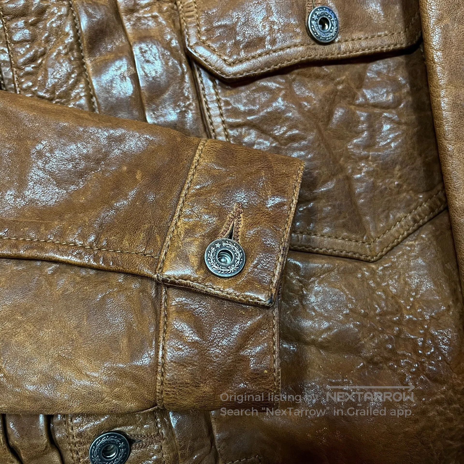 Indian Motorcycle indian leather jacket with beautiful embroidery. Size US L / EU 52-54 / 3 - 5 Thumbnail