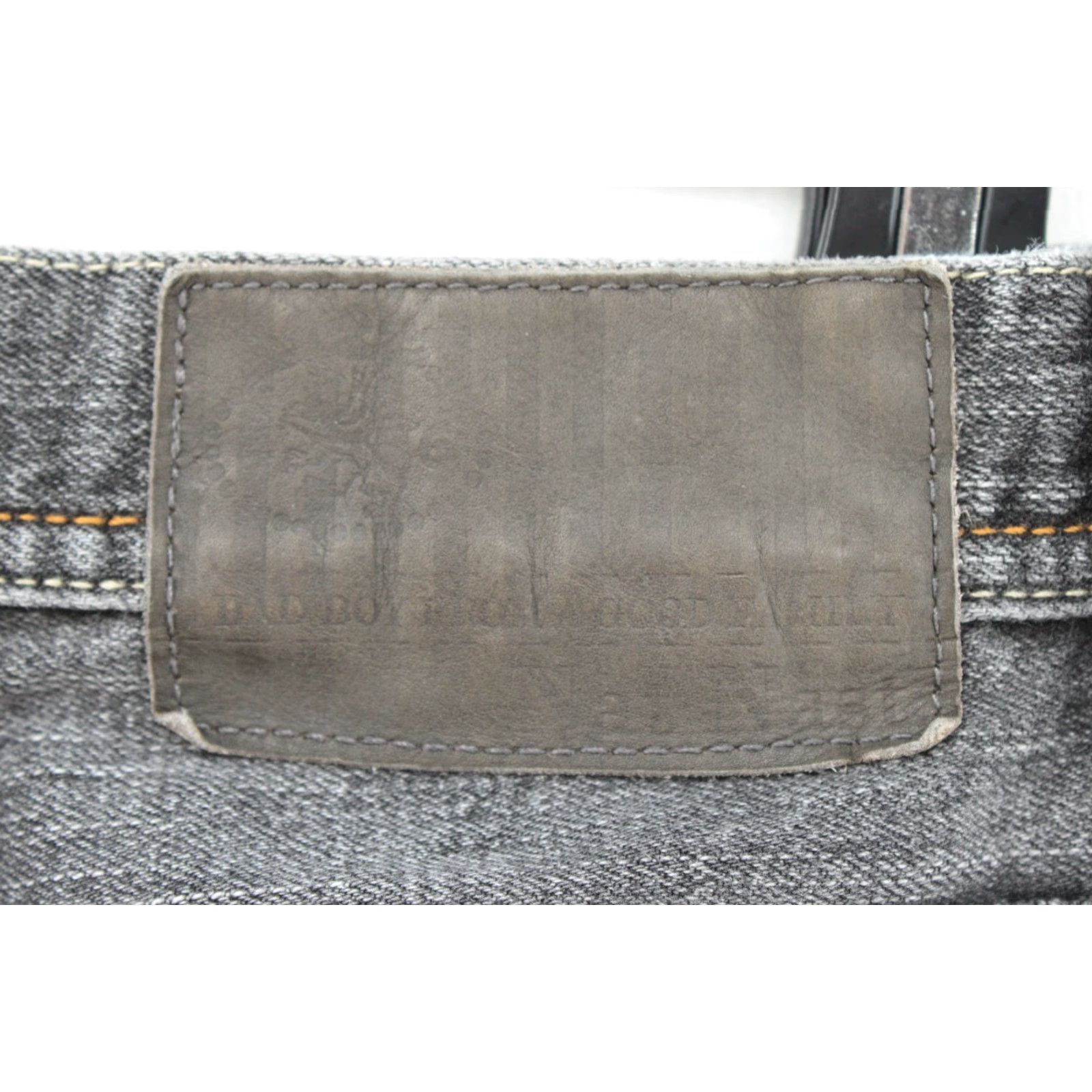 Nat Nast Nat Nast Jeans Men's 32x33 Black Stretch Washed Preppy Grunge Heavy Stitching Size US 32 / EU 48 - 7 Thumbnail