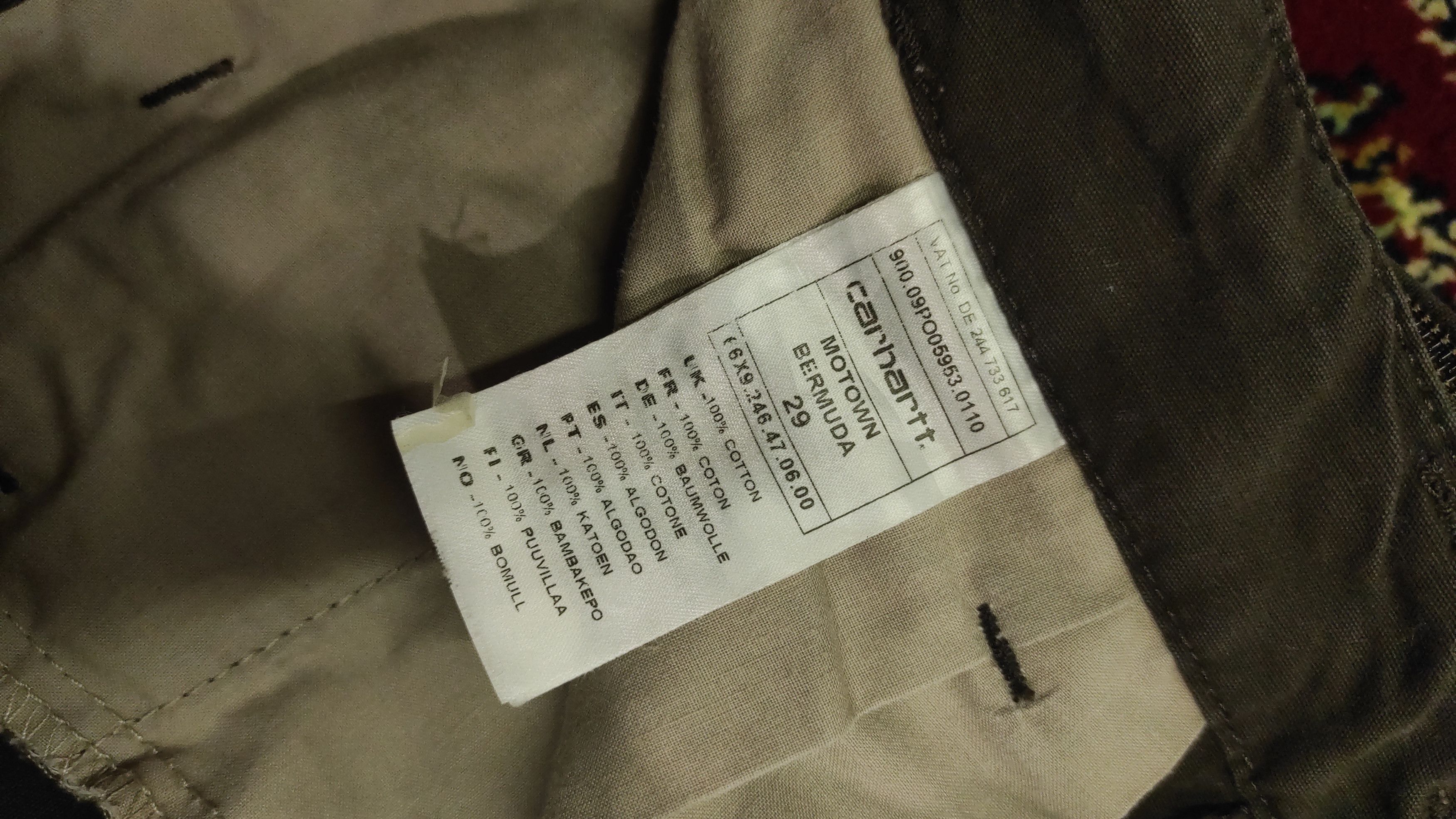 Carhartt × Carhartt Wip × Vintage Carhartt Motown Bermuda Shorts Size US 28 / EU 44 - 3 Thumbnail