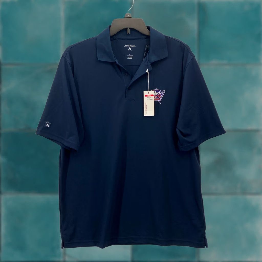Vintage Antigua Columbus Blue Jackets Polo Shirt Mens L Navy Blue Pique NHL Hockey Polo Shirt Collegi Sports Team Logo Embroidered Size US L / EU 52-54 / 3 - 1 Thumbnail