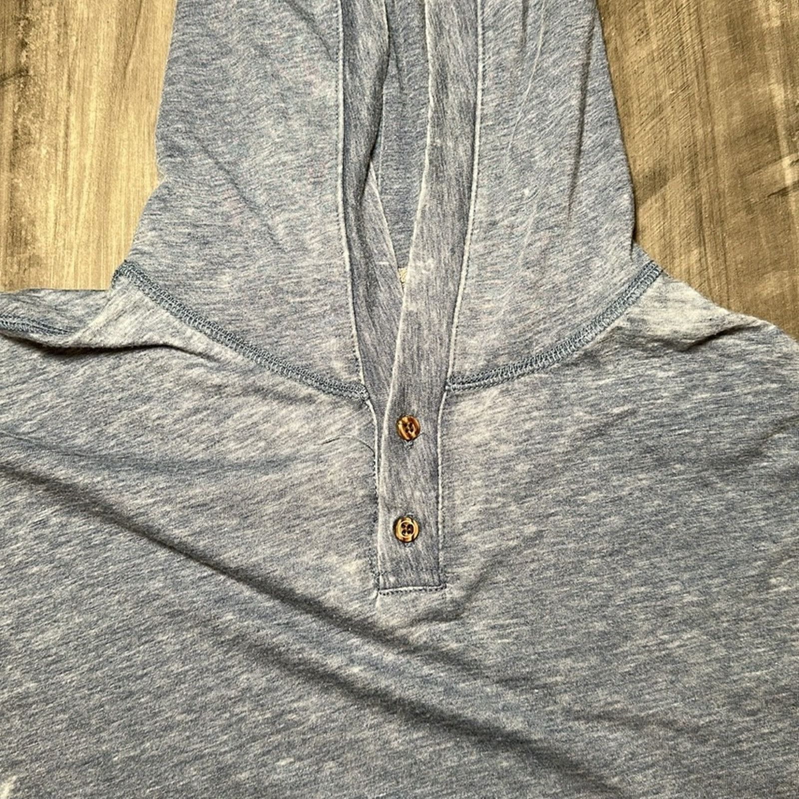 johnnie-O Johnnie-O Zed BurnOut Washed Long Sleeve Tee Hoodie - Medium Size US M / EU 48-50 / 2 - 6 Thumbnail