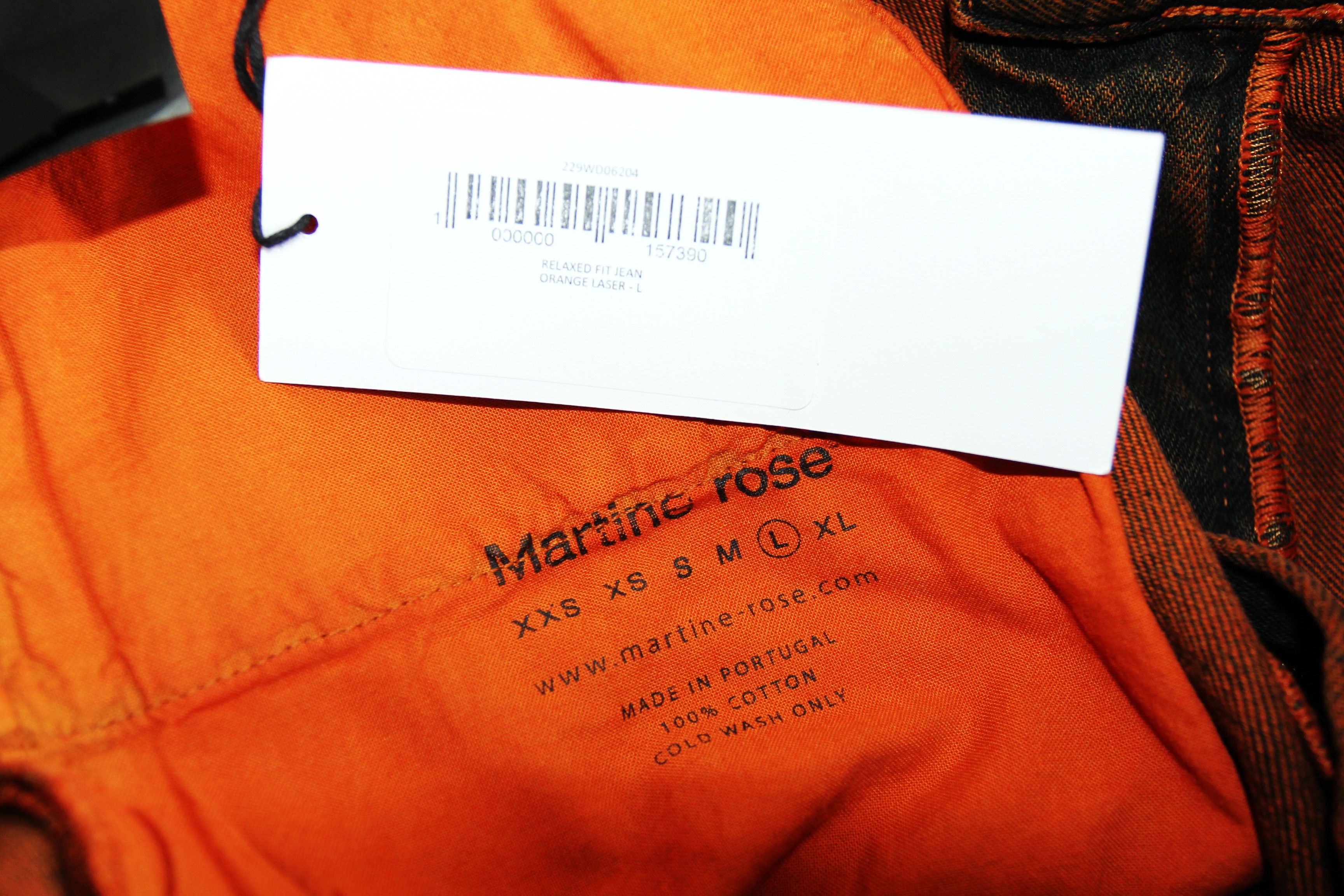 Martine Rose BNWT SS25 MARTINE ROSE ORANGE LASER RELAXED FIT JEANS L Size US 34 / EU 50 - 8 Thumbnail