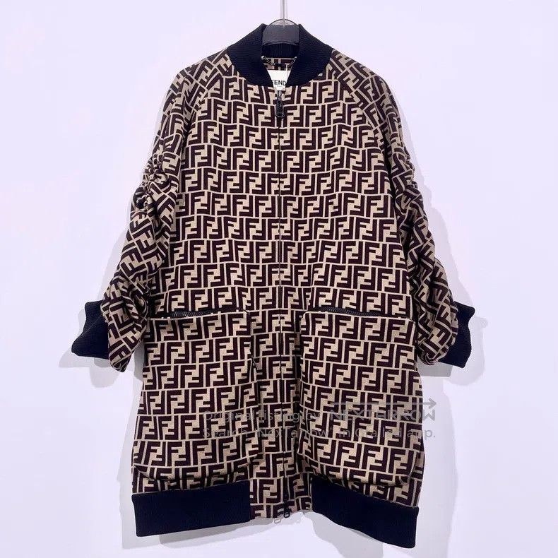 Fendi Fendi Double F Full Print Zipper Jacket Size XS / US 0-2 / IT 36-38 - 1 Thumbnail