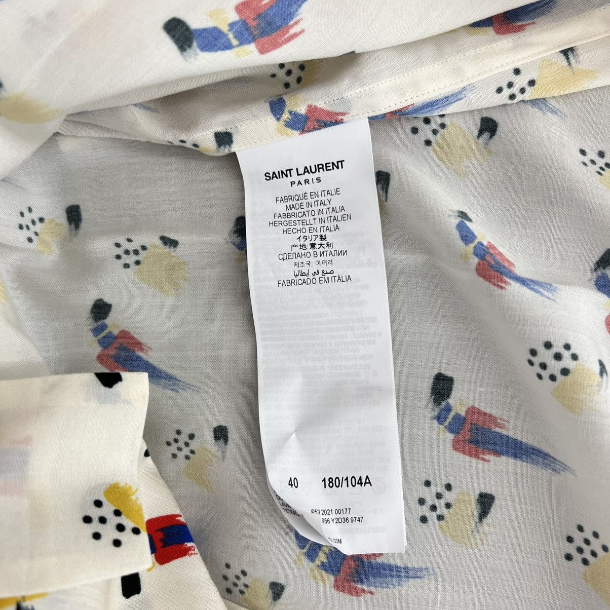 Saint Laurent Paris Saint Laurent Short Sleeve Shirt Size US M / EU 48-50 / 2 - 7 Thumbnail