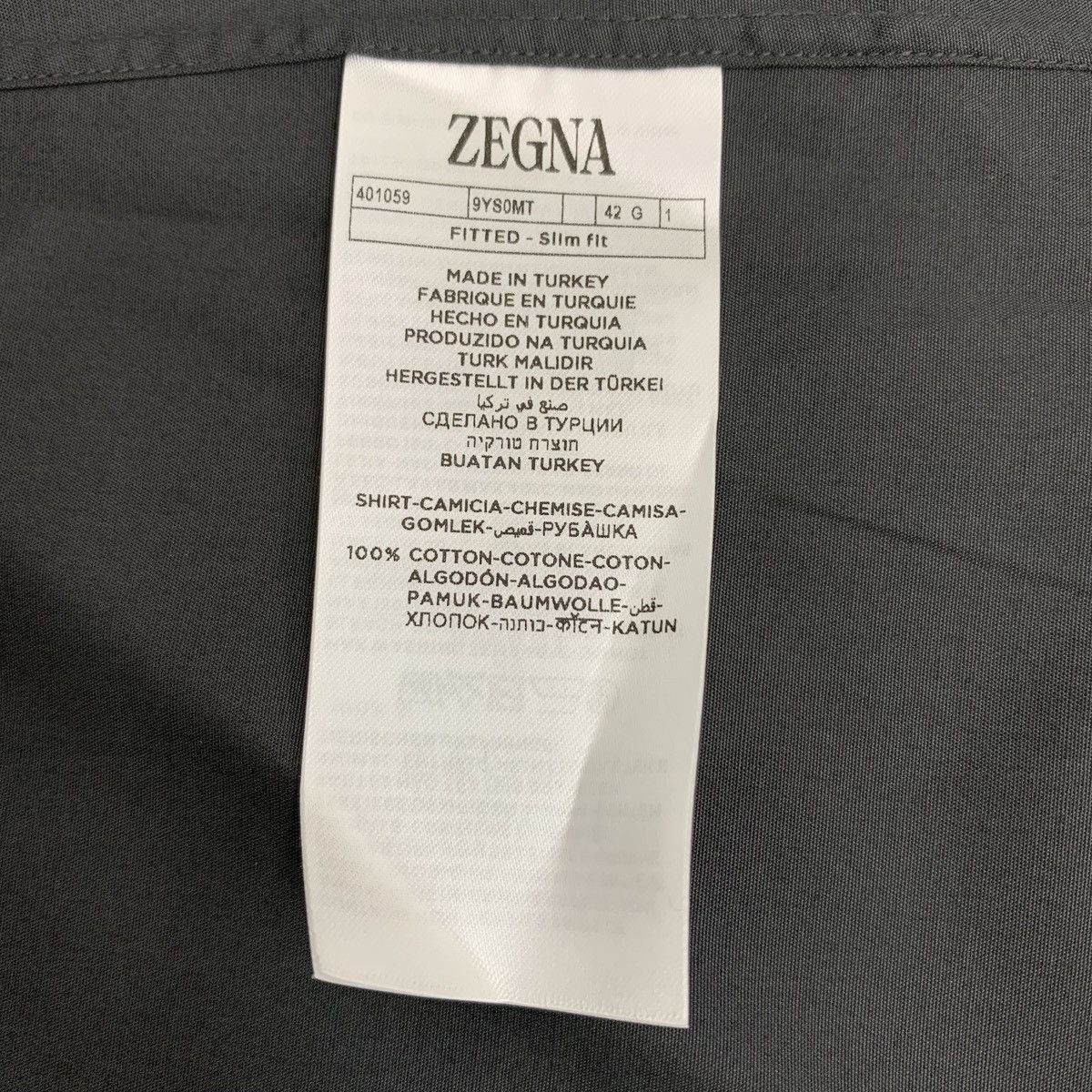 Z Zegna Zegna Black Collared Single-breasted Long Sleeve Shirt K26WX Size US XXS / EU 40 - 8 Thumbnail