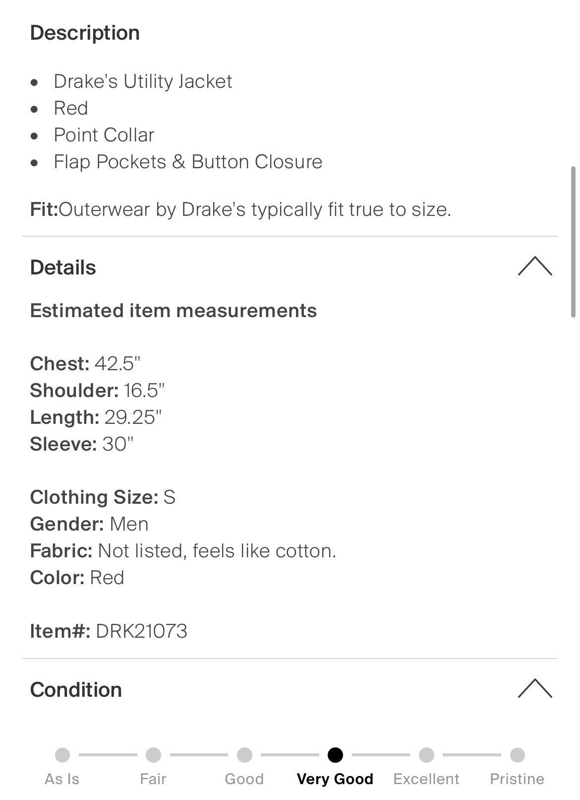 Drake's Drake’s London Chore Coat Jacket Size US S / EU 44-46 / 1 - 4 Thumbnail