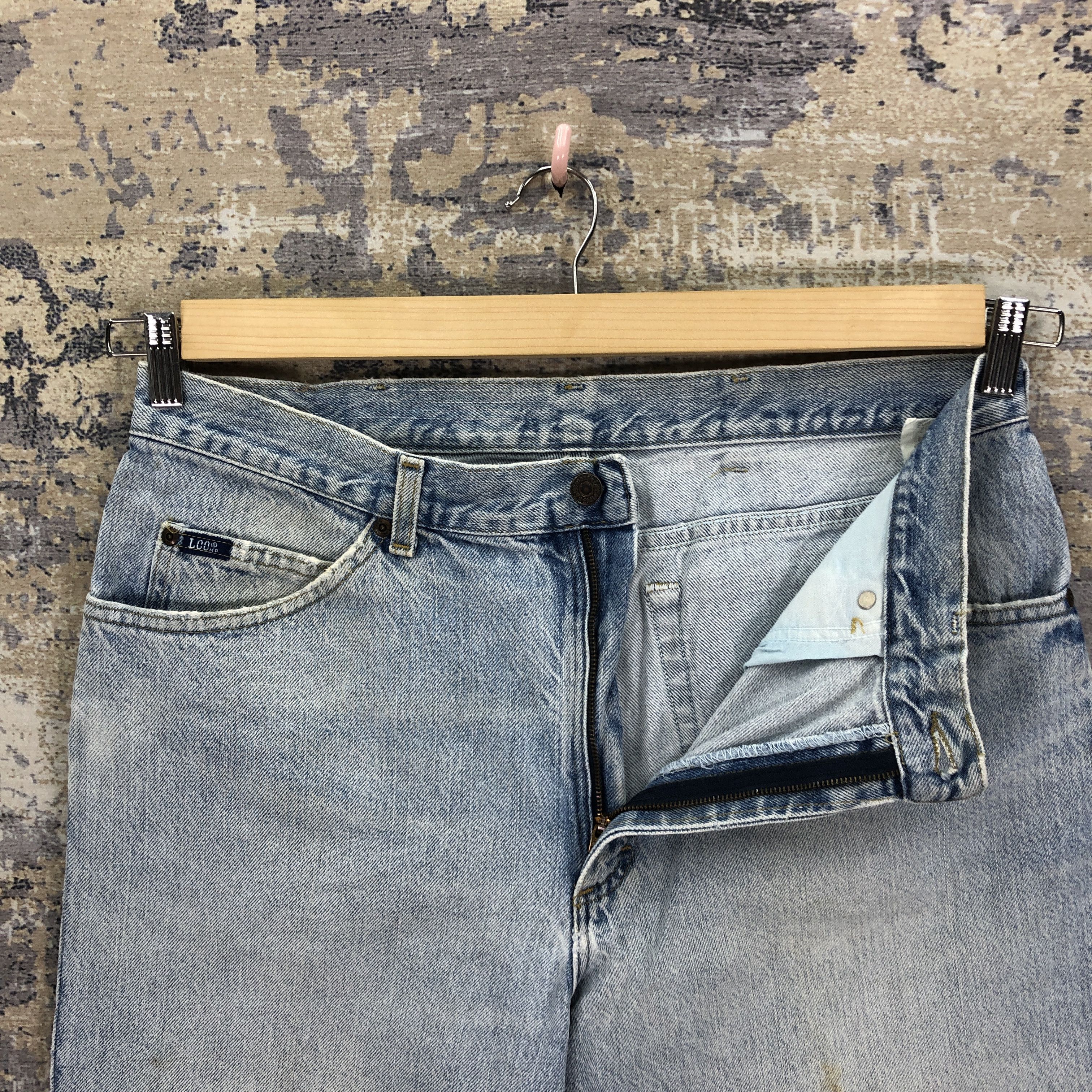 Lee Vintage Distressed Lee Faded Jeans Light Wash Lee Denim Size US 34 / EU 50 - 6 Thumbnail