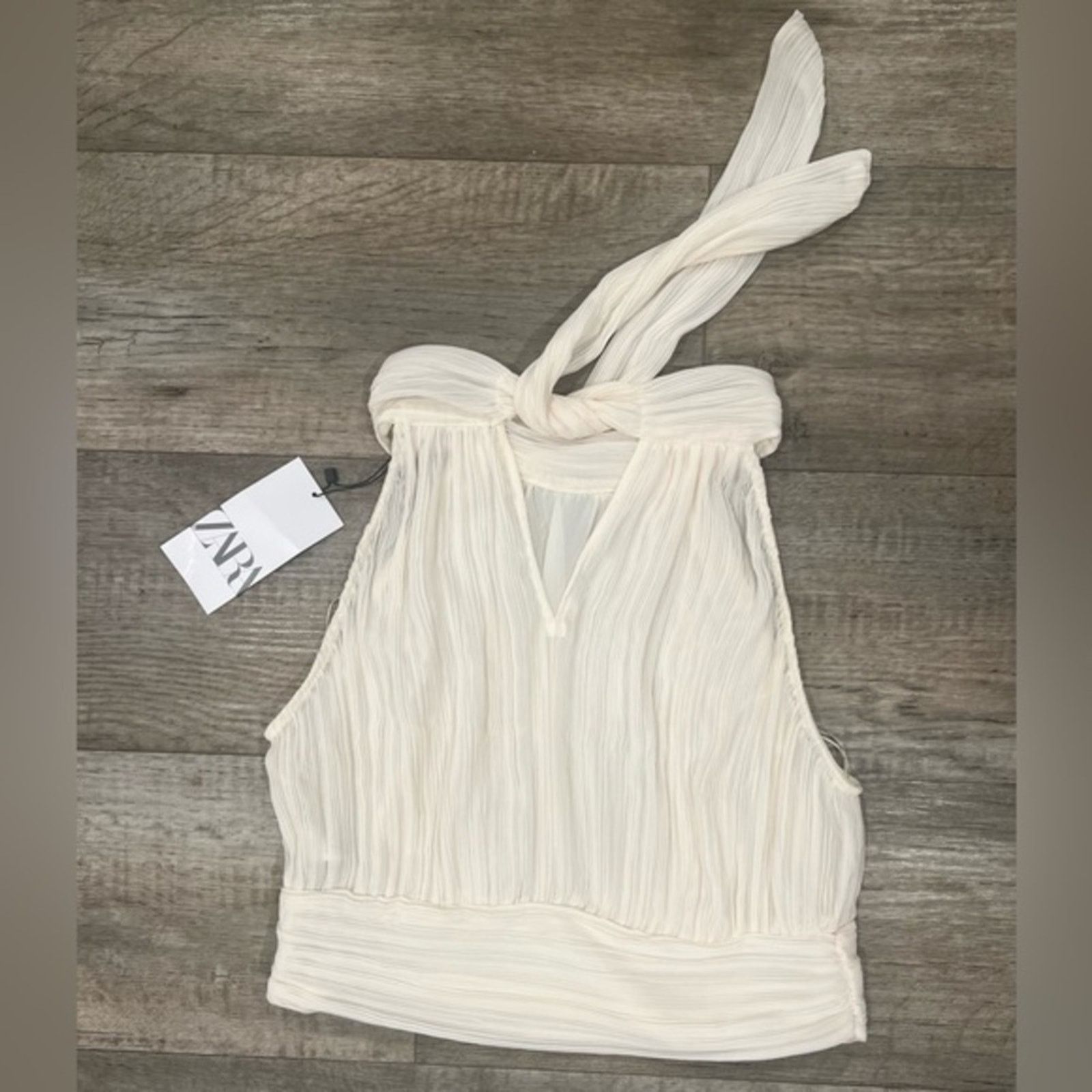 Zara ZARA Pleated Halter Top NWT M Size M / US 6-8 / IT 42-44 - 21 Thumbnail