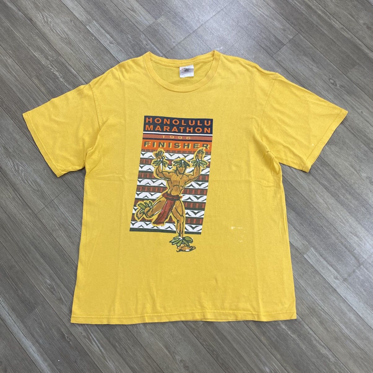 Nike Vintage Nike Honolulu Marathon Finisher 1996s Tee Streetwear Size US M / EU 48-50 / 2 - 1 Thumbnail