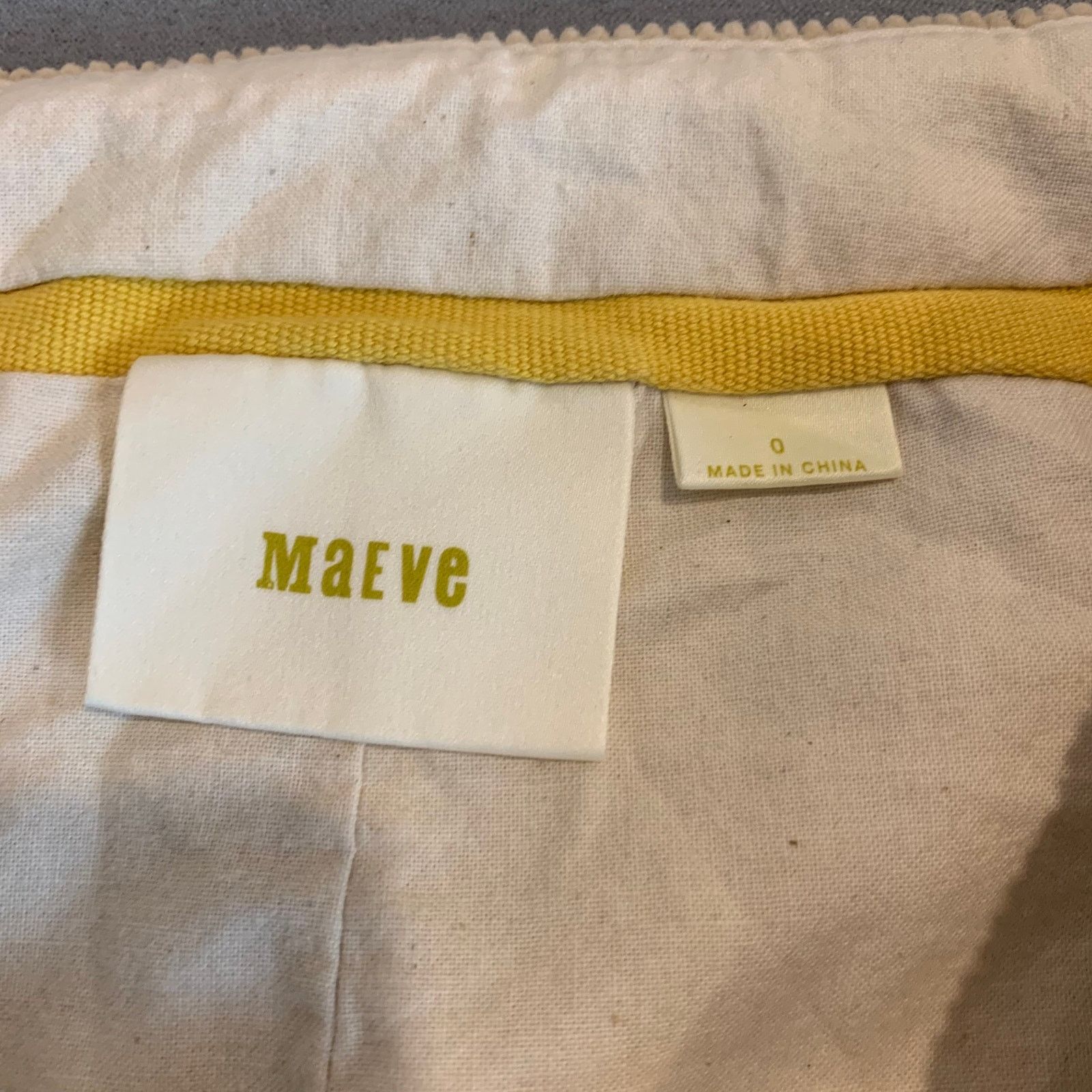 Anthropologie Anthropologie Maeve Beige Tan Corduroy Pencil Skirt 0 XS Size 25" / US 0 / IT 36 - 6 Thumbnail